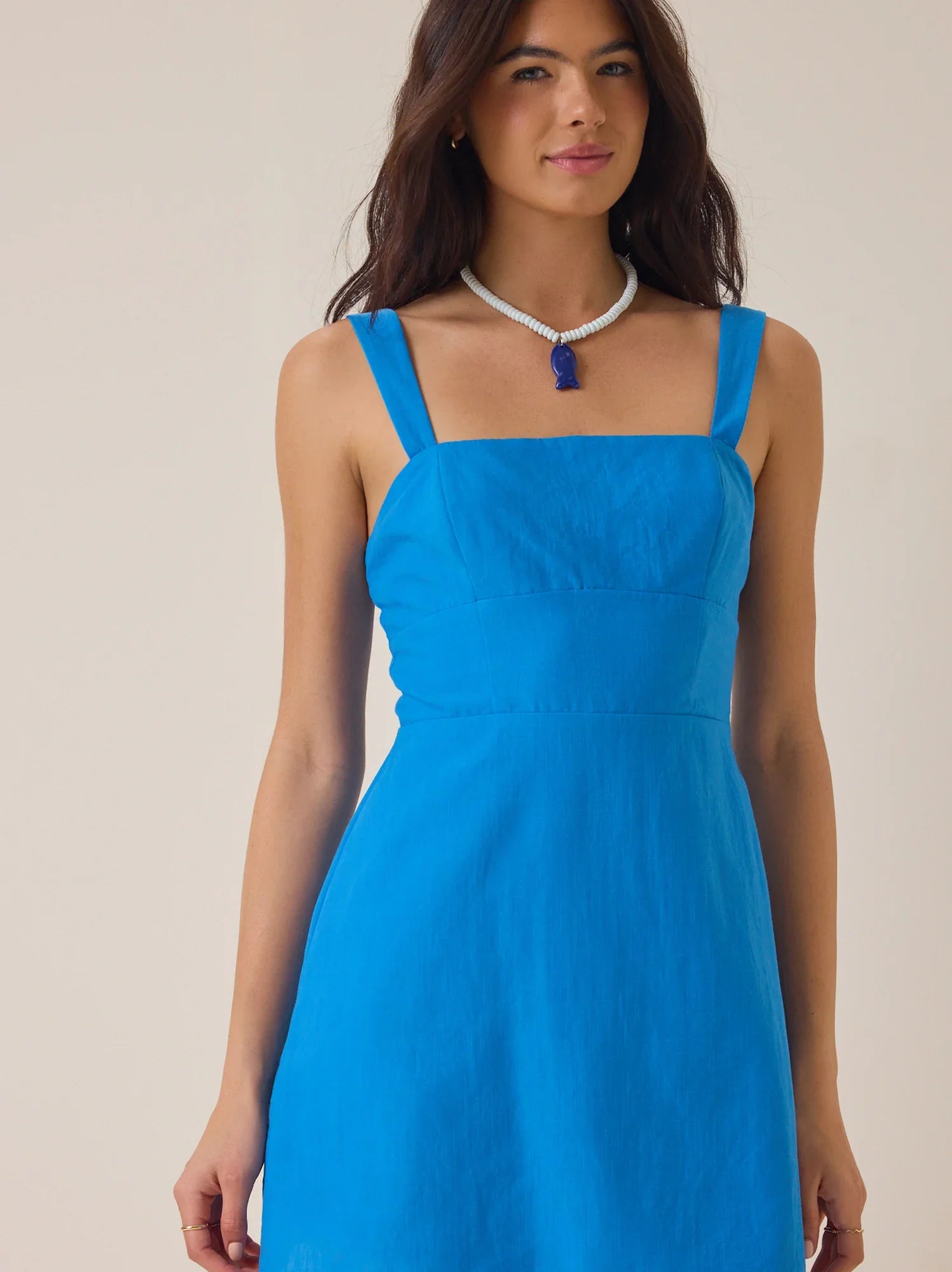 Alisha Linen Mini Dress