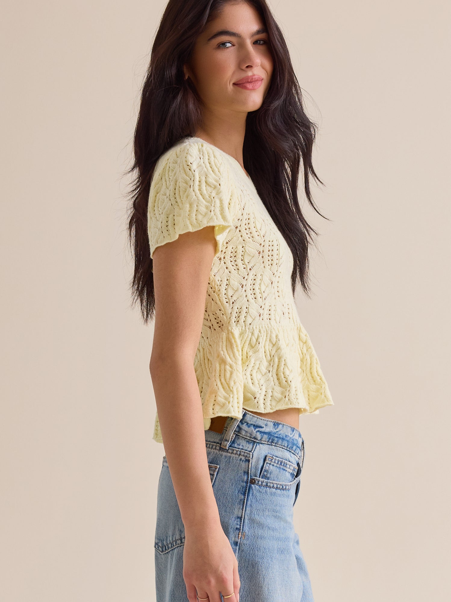 Lexie Pointelle Top