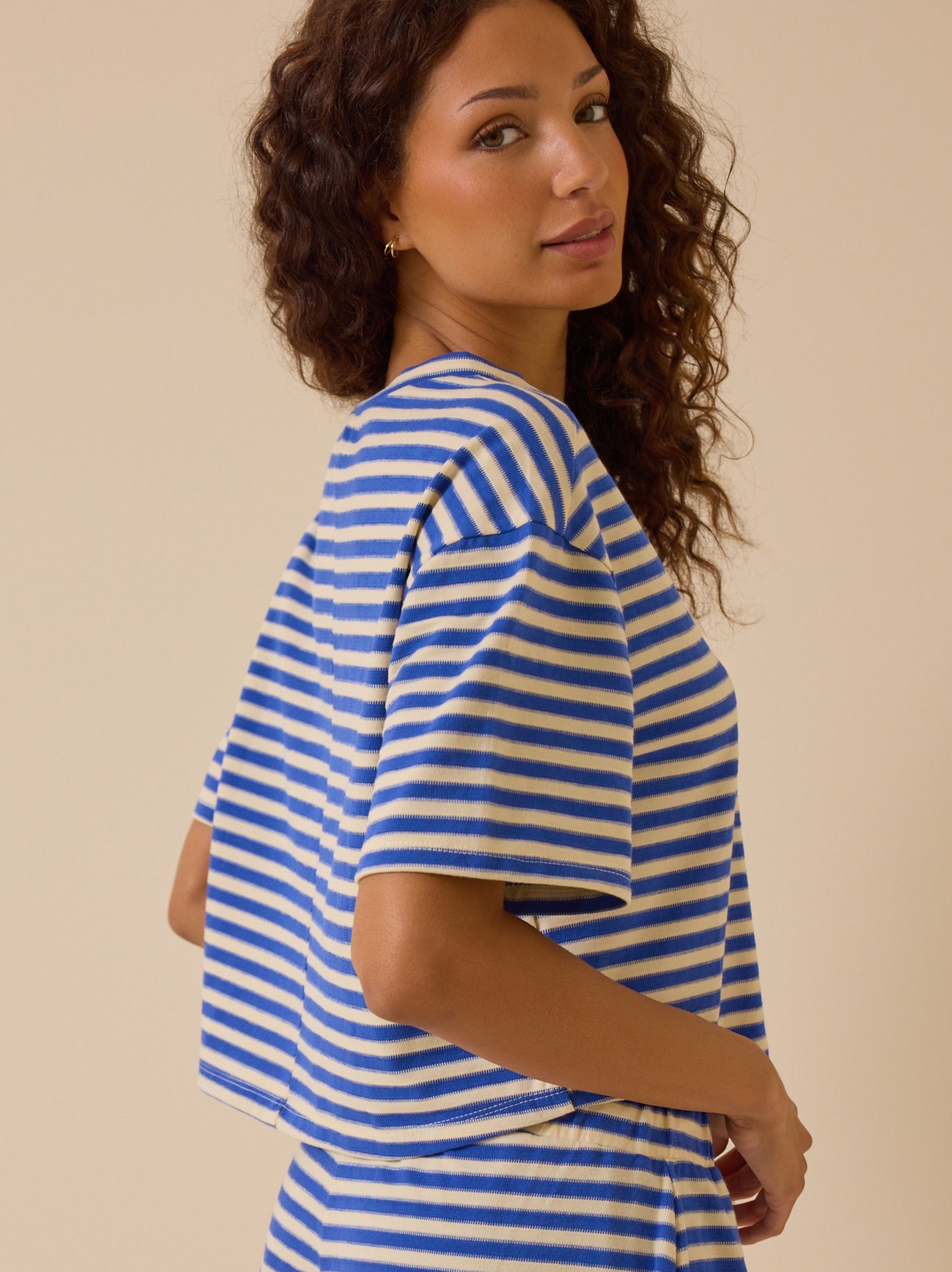 Nyra Stripe Relaxed Top