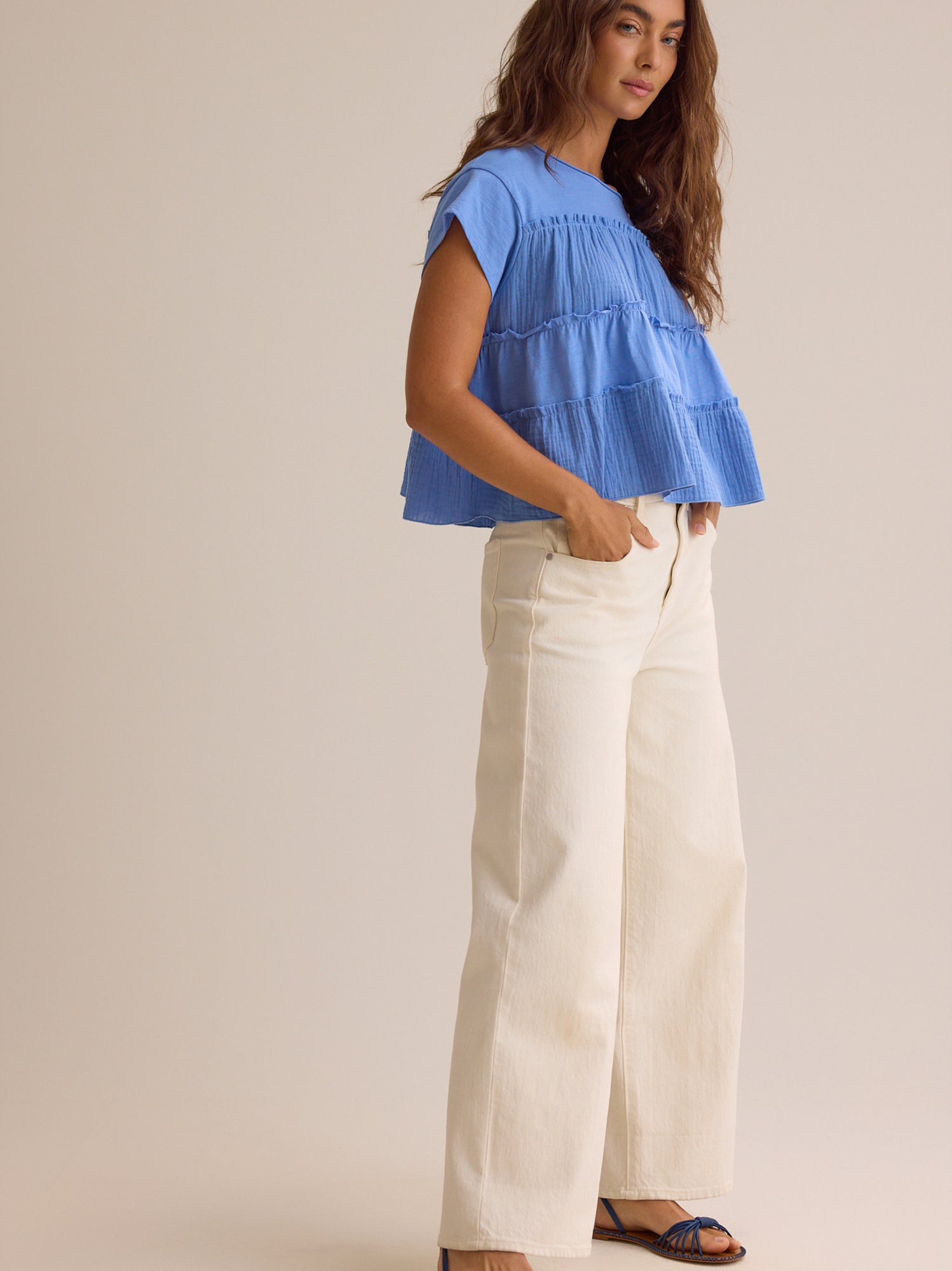 Nicole Ruffle Top