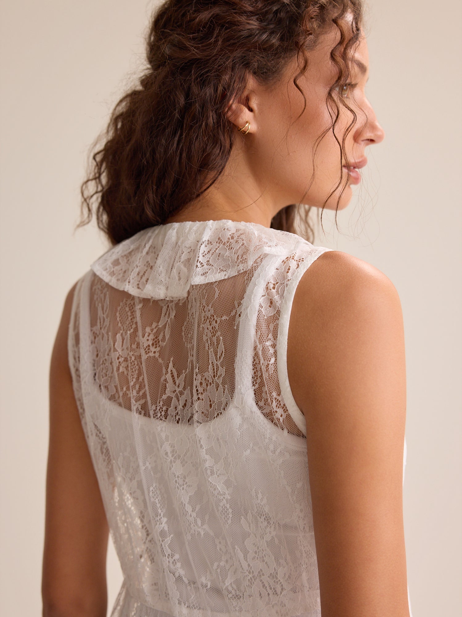 Estelle Lace Tie-Front Kimono