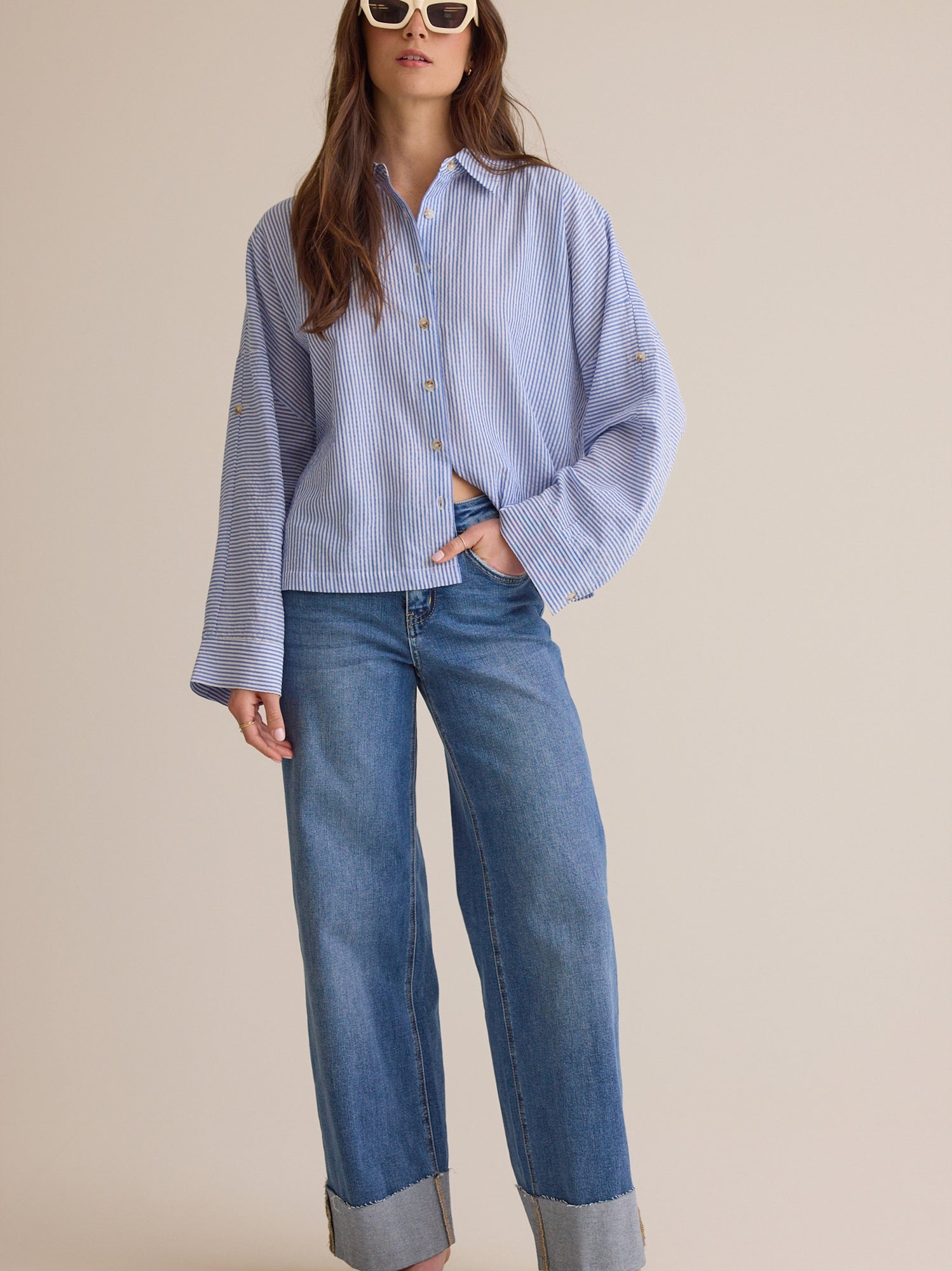 Lillian Button Up Top