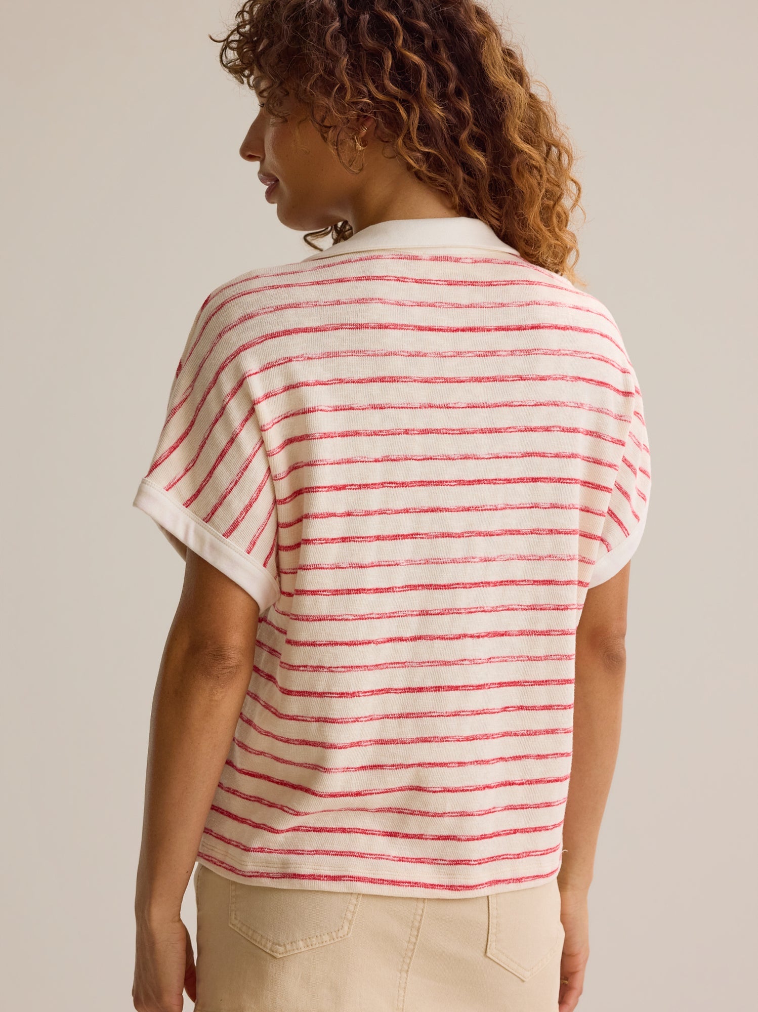 Miller Stripe Boxy Polo