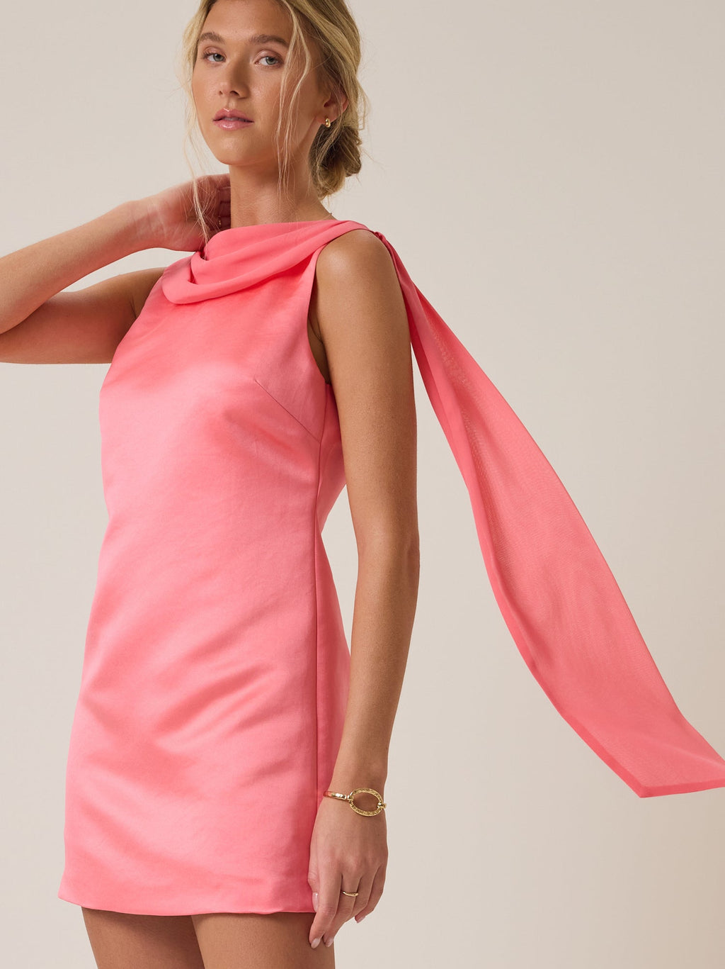 Alma Satin Mini Dress