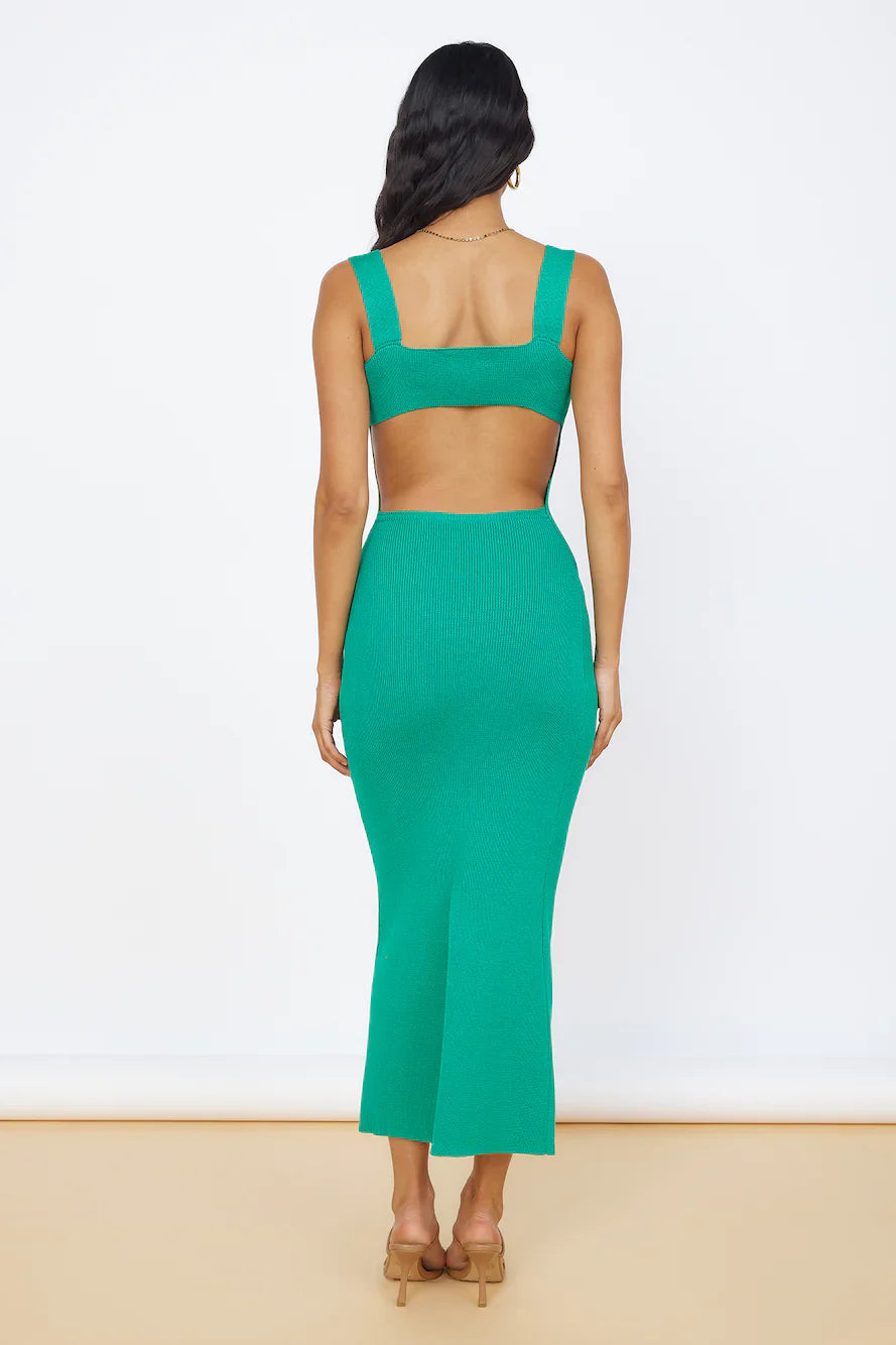 Coastal Dreams Maxi Dress Green