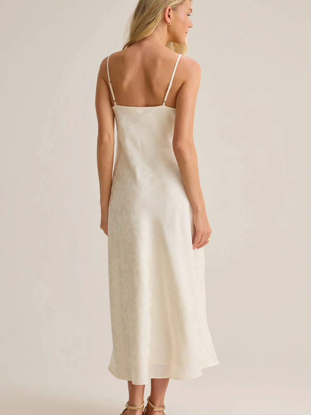 Olandria Satin Midi Dress