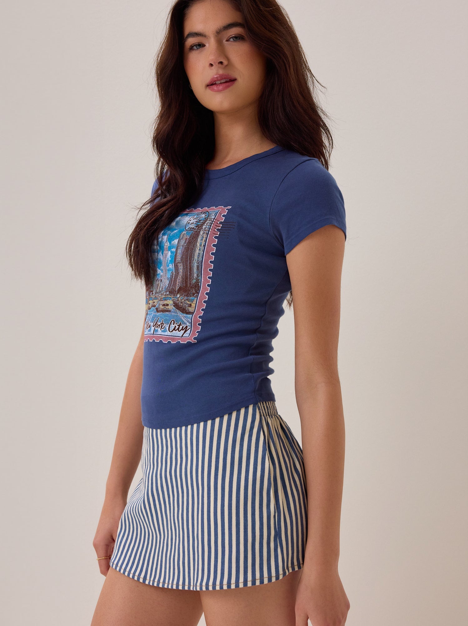 New York Post Card Baby Tee