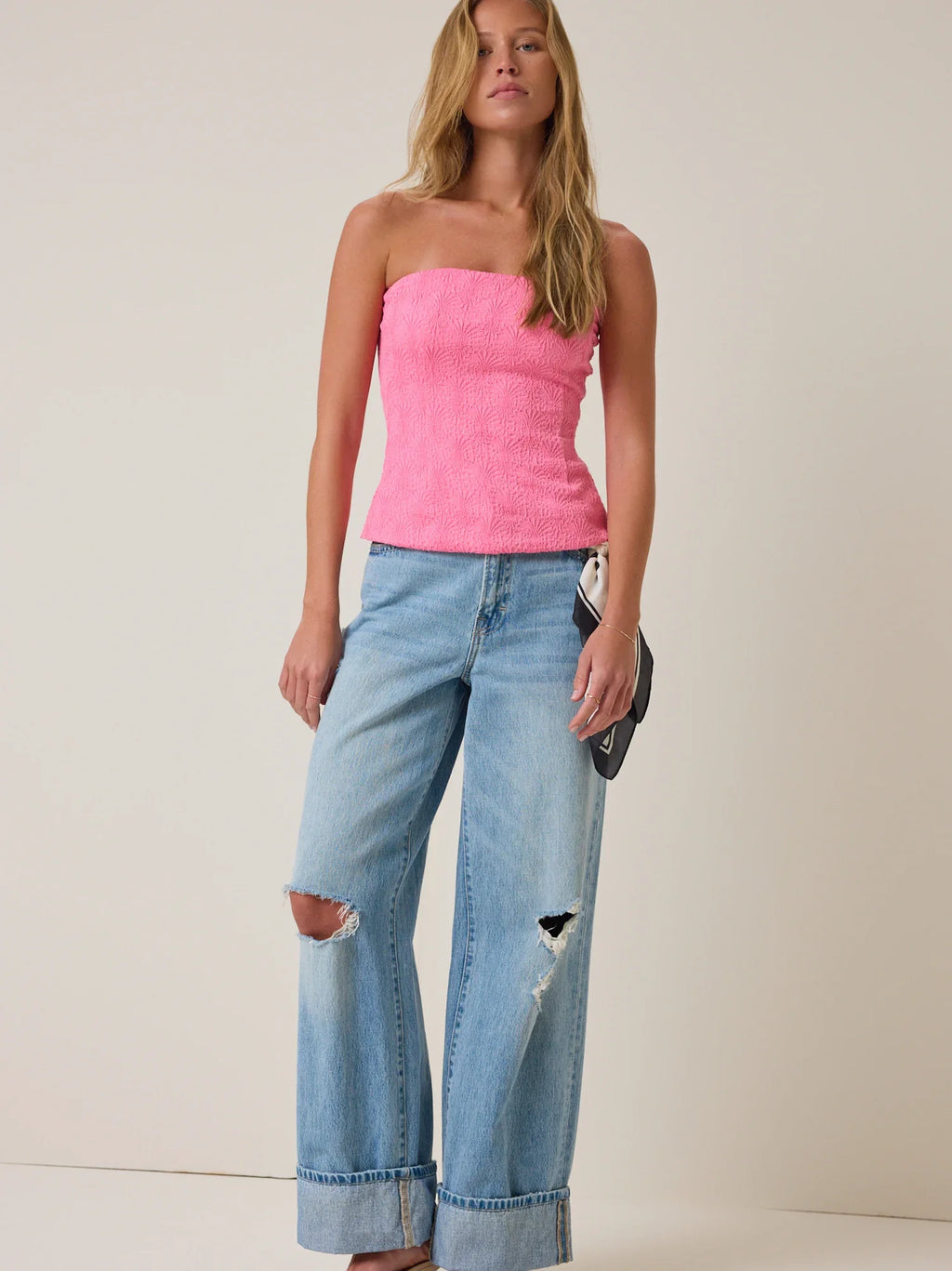 Ollie Jacquard Tube Top