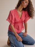 Evanelle Lace Babydoll Top