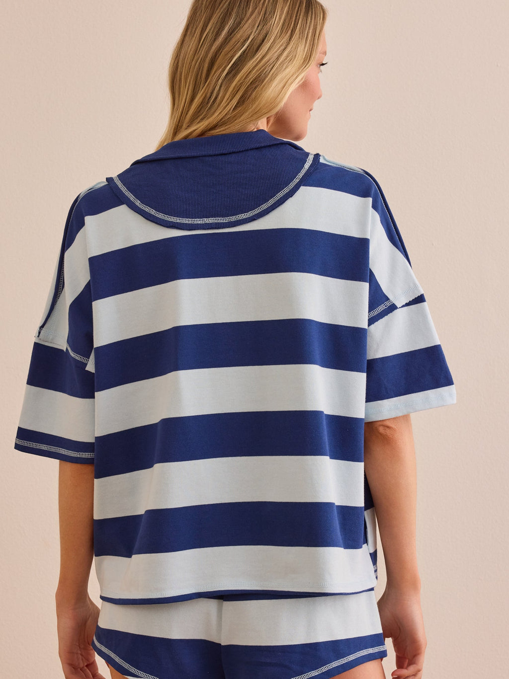 Steady Stripe Quarter Zip