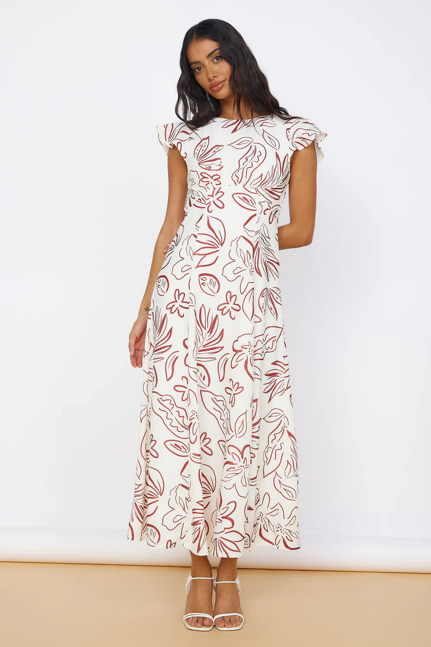 Star of Destiny Maxi Dress White