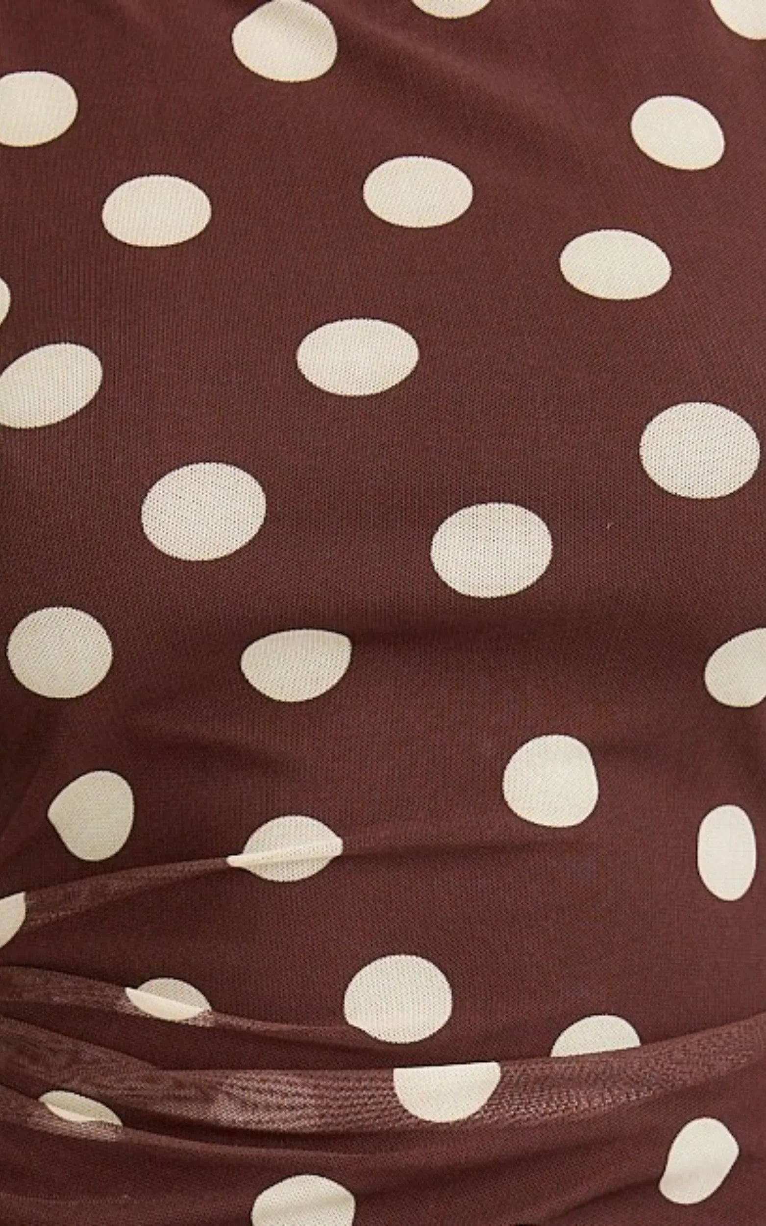 Goldie Mini Dress - High Neck Dress in Chocolate