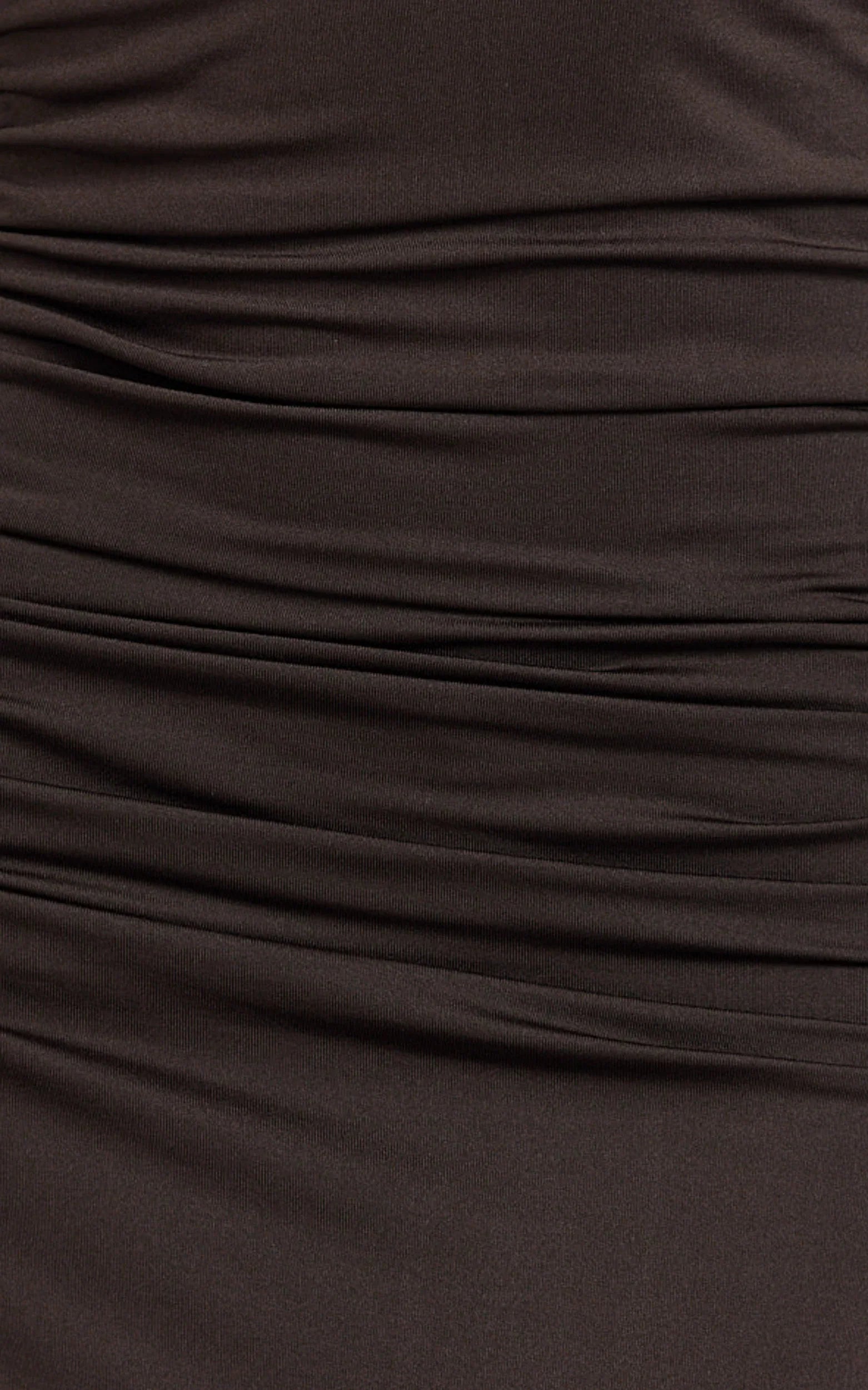 Daniella Maxi Dress - Halter Tie Ruched Maxi Dress in Chocolate