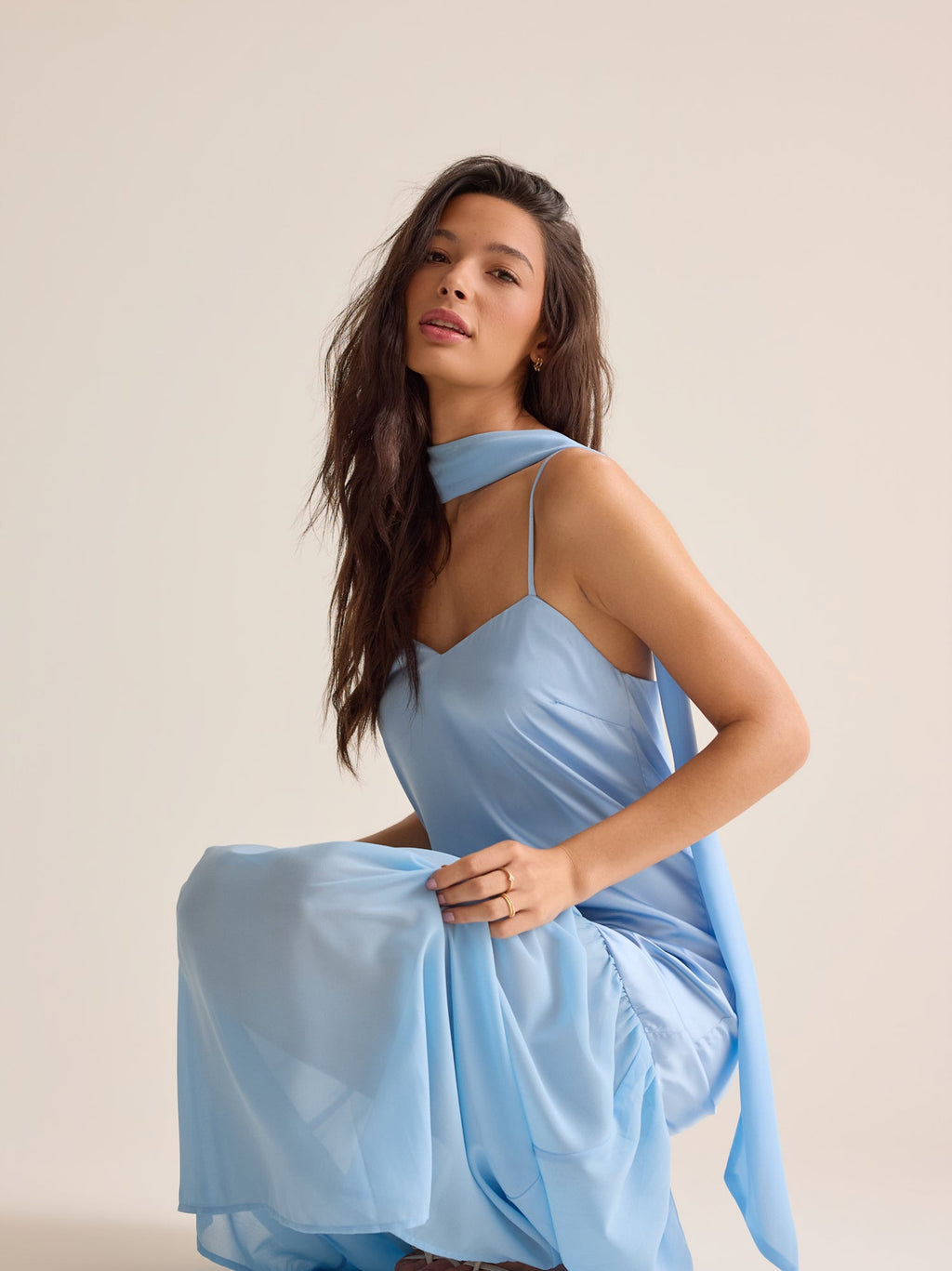 Alessa Scarf Maxi Dress
