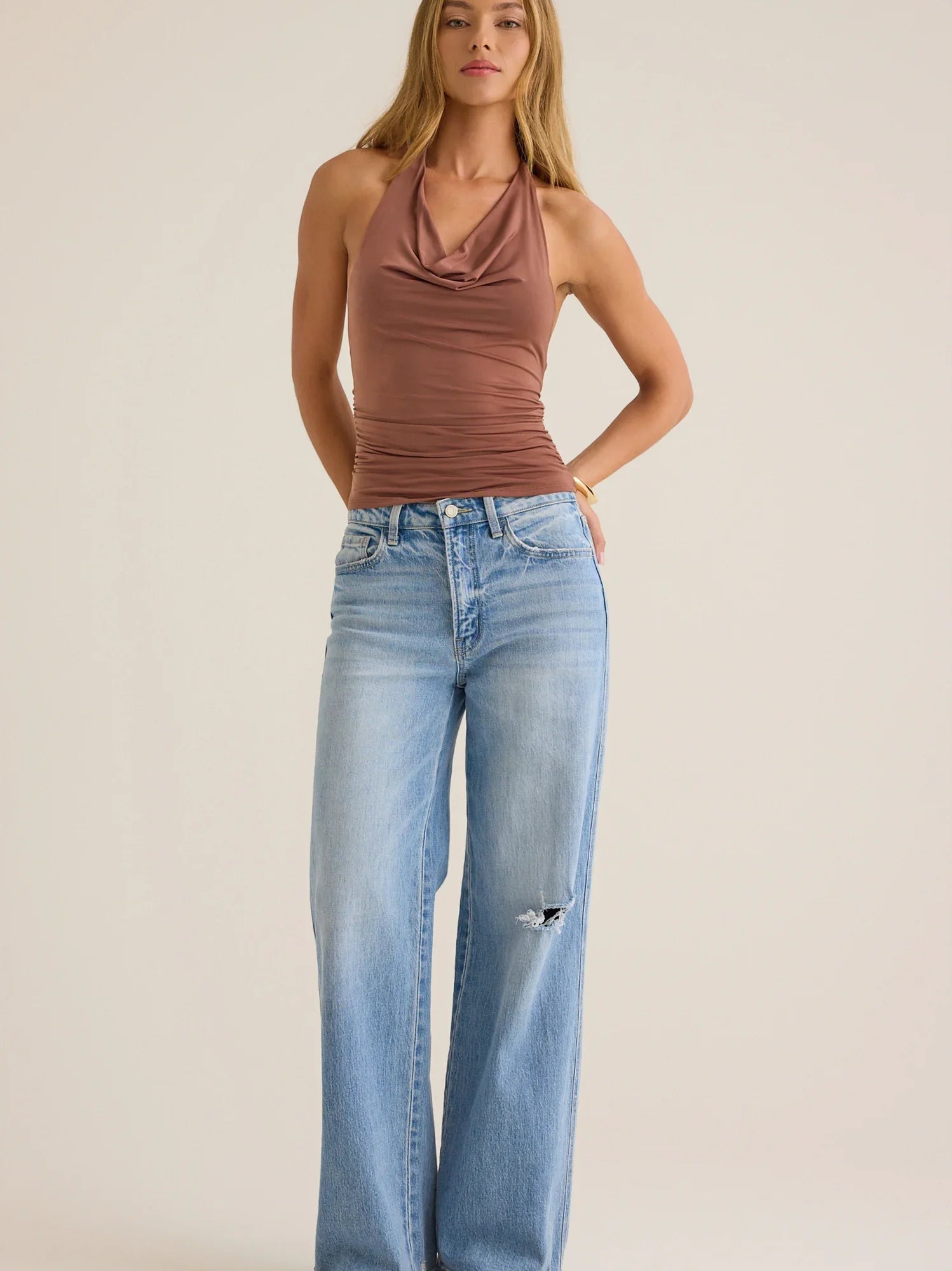 Brylee Halter Tie Top
