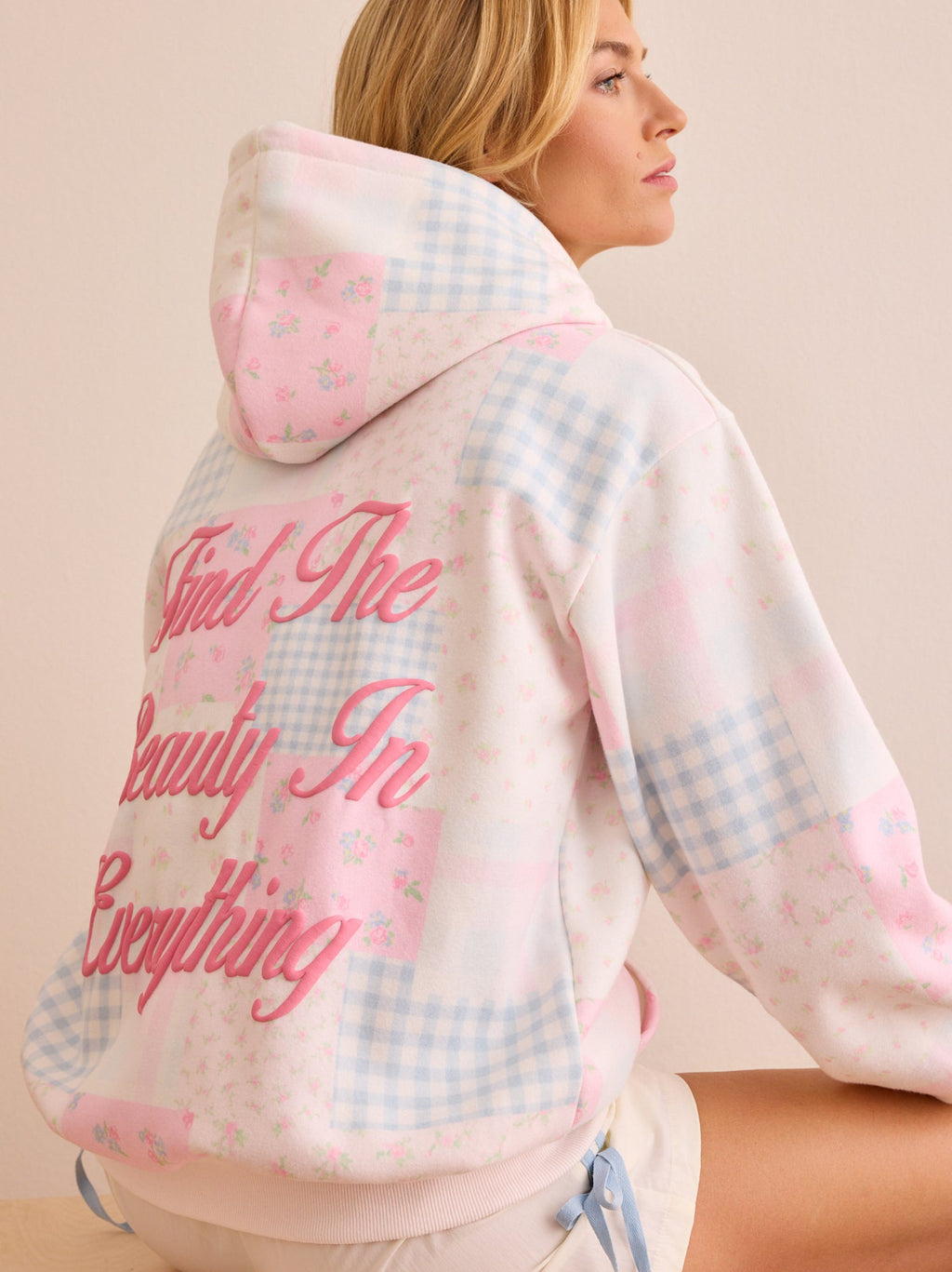 Find The Beauty Patchwork Hoodie