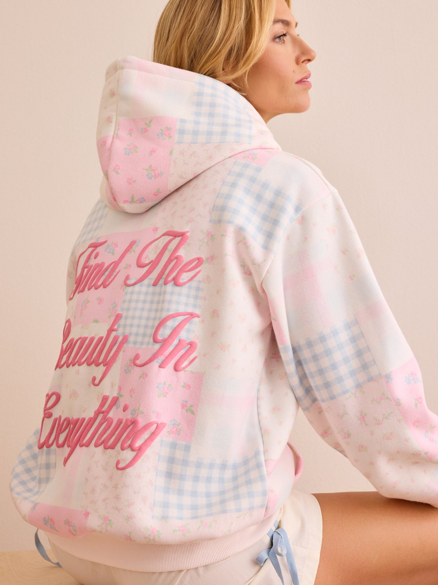 Find The Beauty Patchwork Hoodie