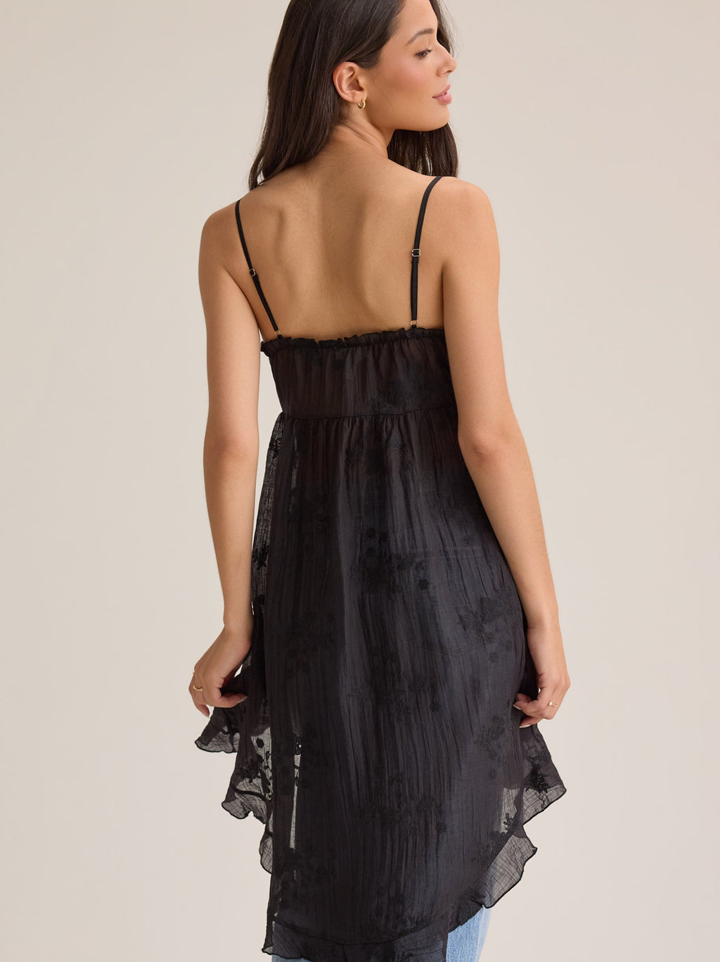 Amiah Ruffle Tie Front Kimono