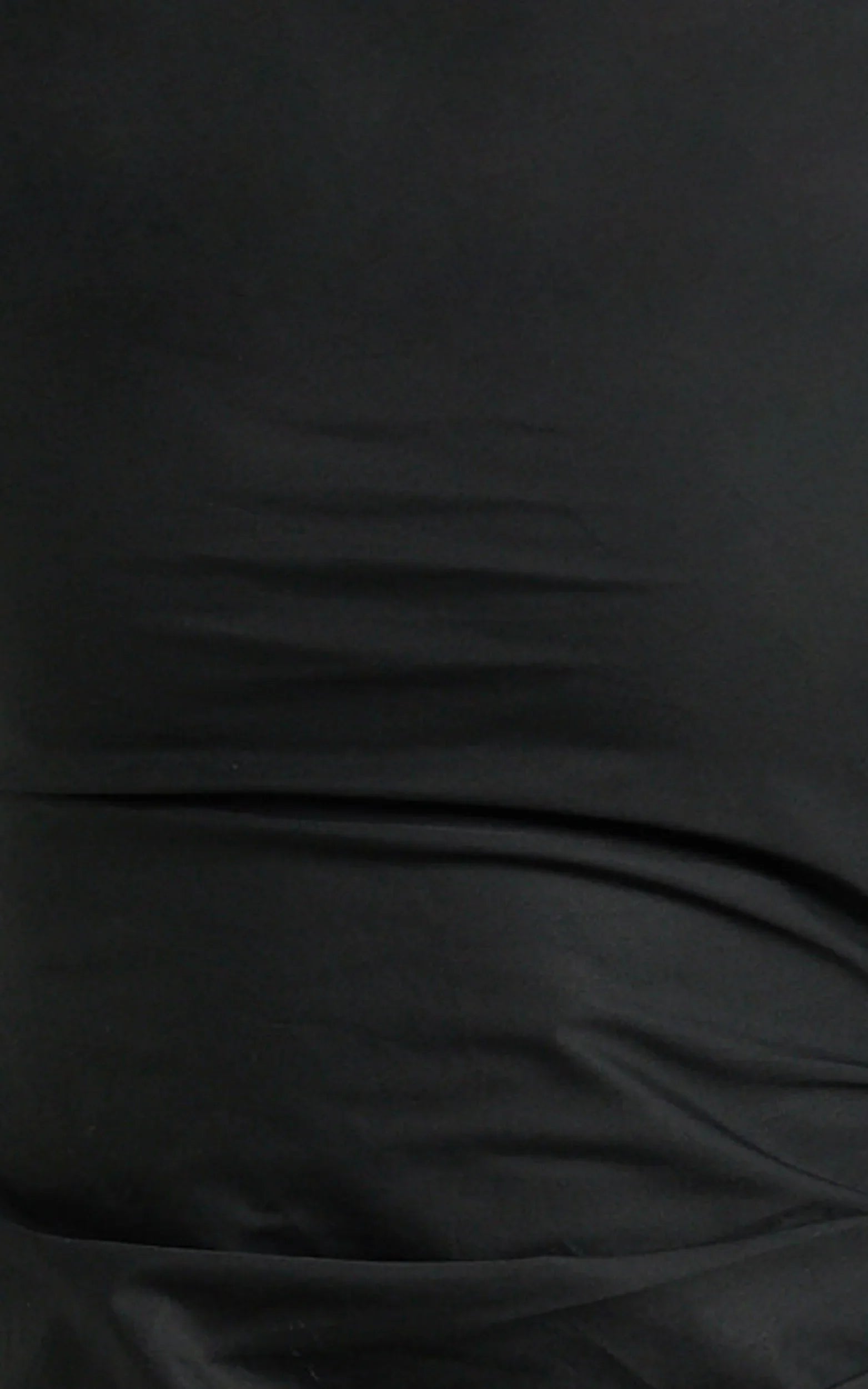 Felicity Mini Dress - Poplin Cowl Halter Gathered Dress in Black