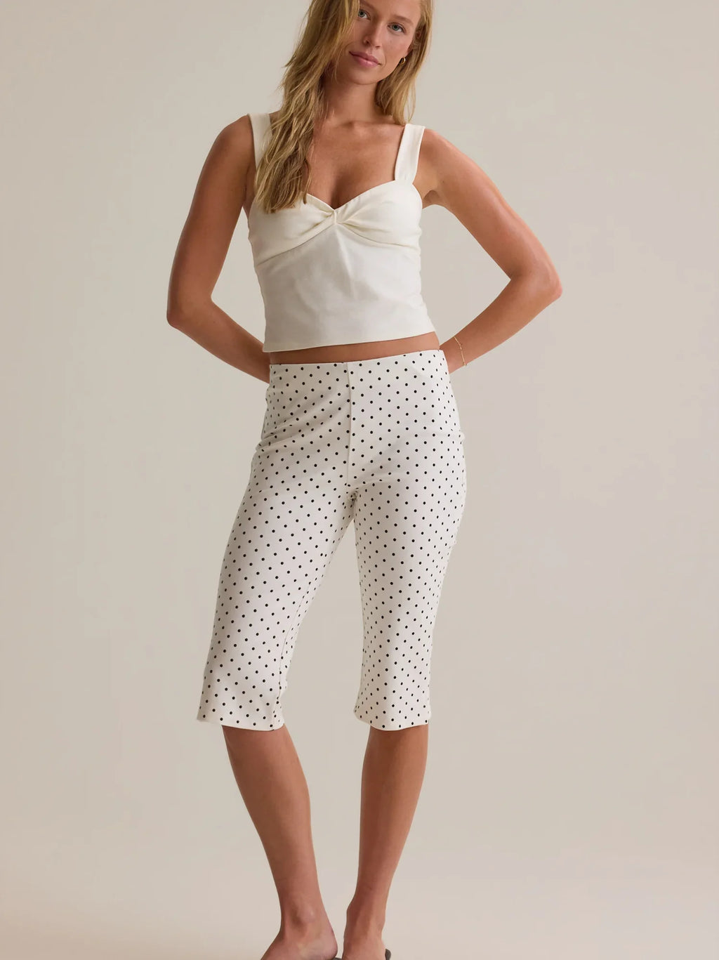 Verona Polka Dot Capri Pant