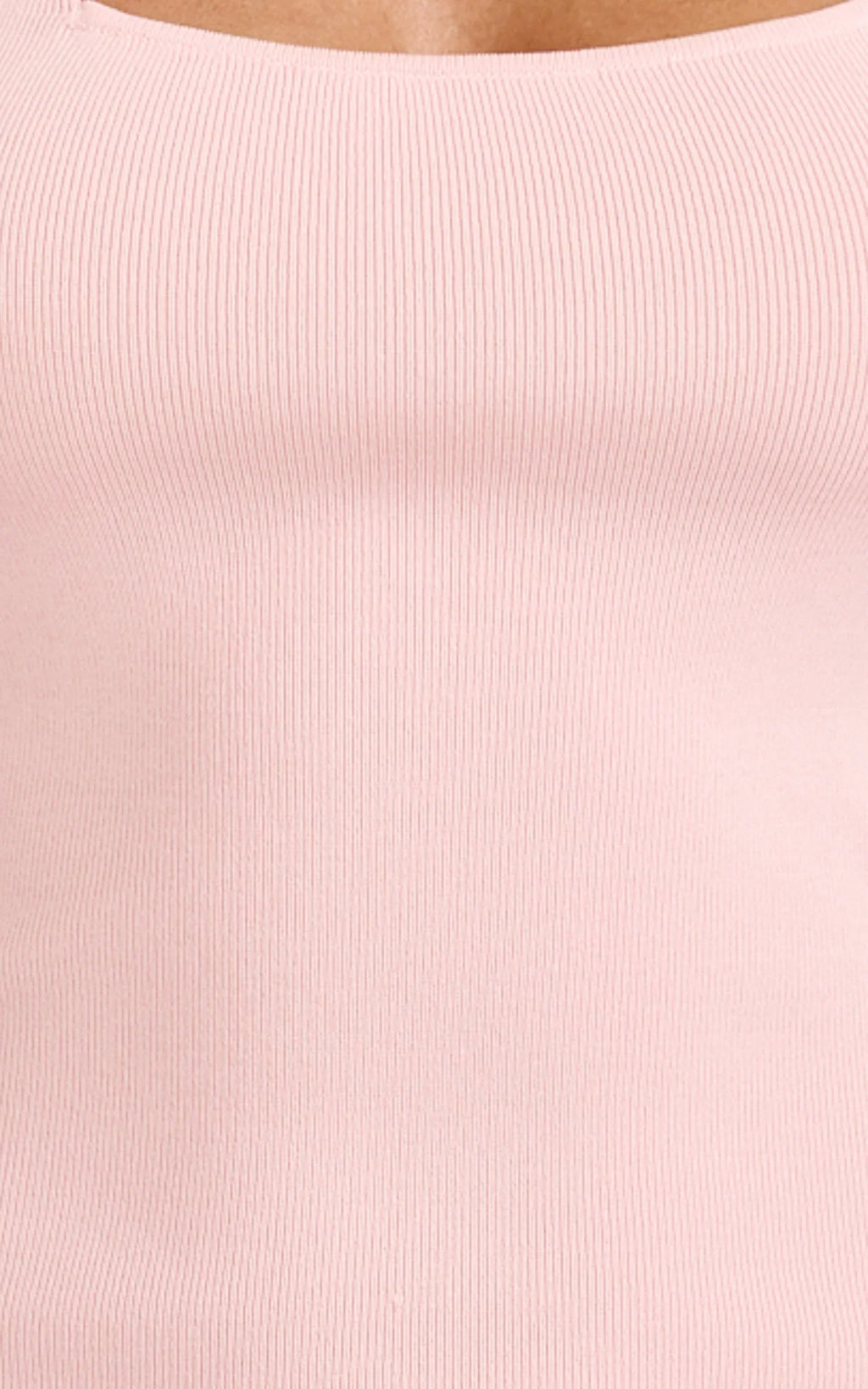 Barbara Maxi Dress - Halter Scoop Neck Contrast Georgette Dress in Pink