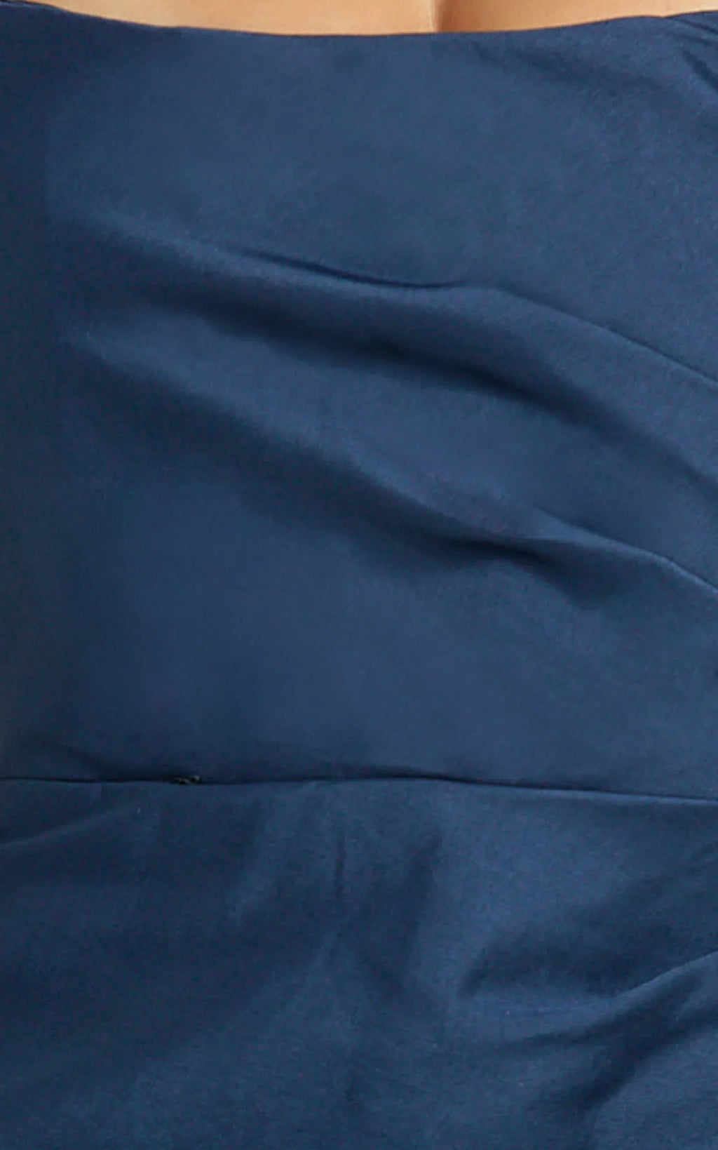 Stefania Mini Dress - Asymmetrical Removable Skirt Ruched Strapless Bodycon Dress in Navy