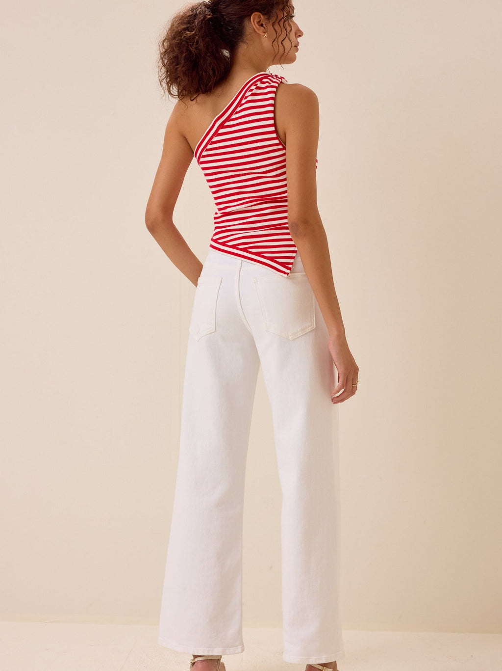 Sawyer One Shoulder Stripe Tank