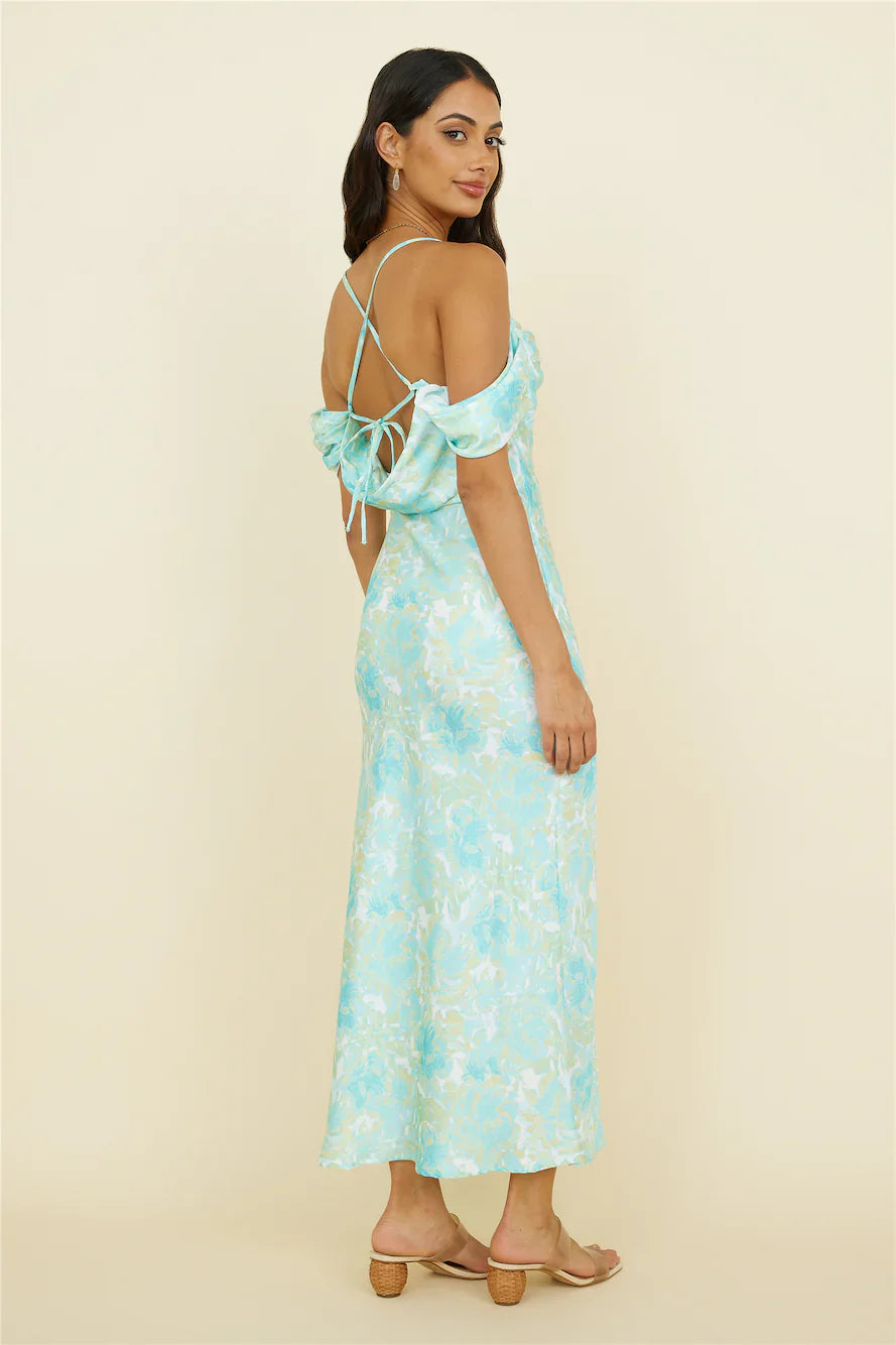 Busy Dancing Maxi Dress Green