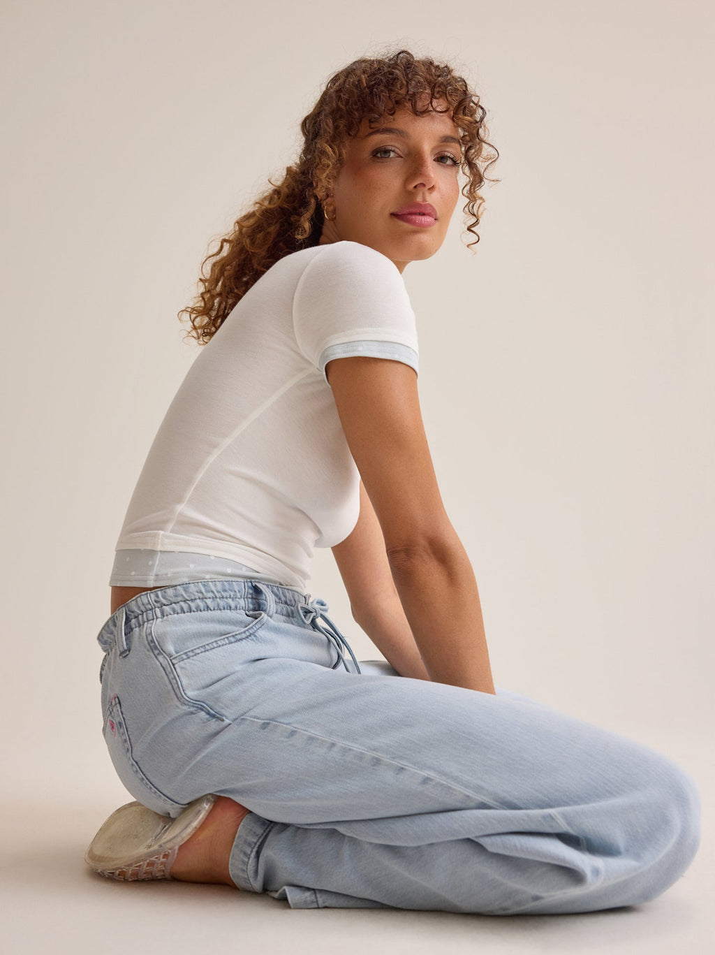 Olivia Double Layer Dot Tee