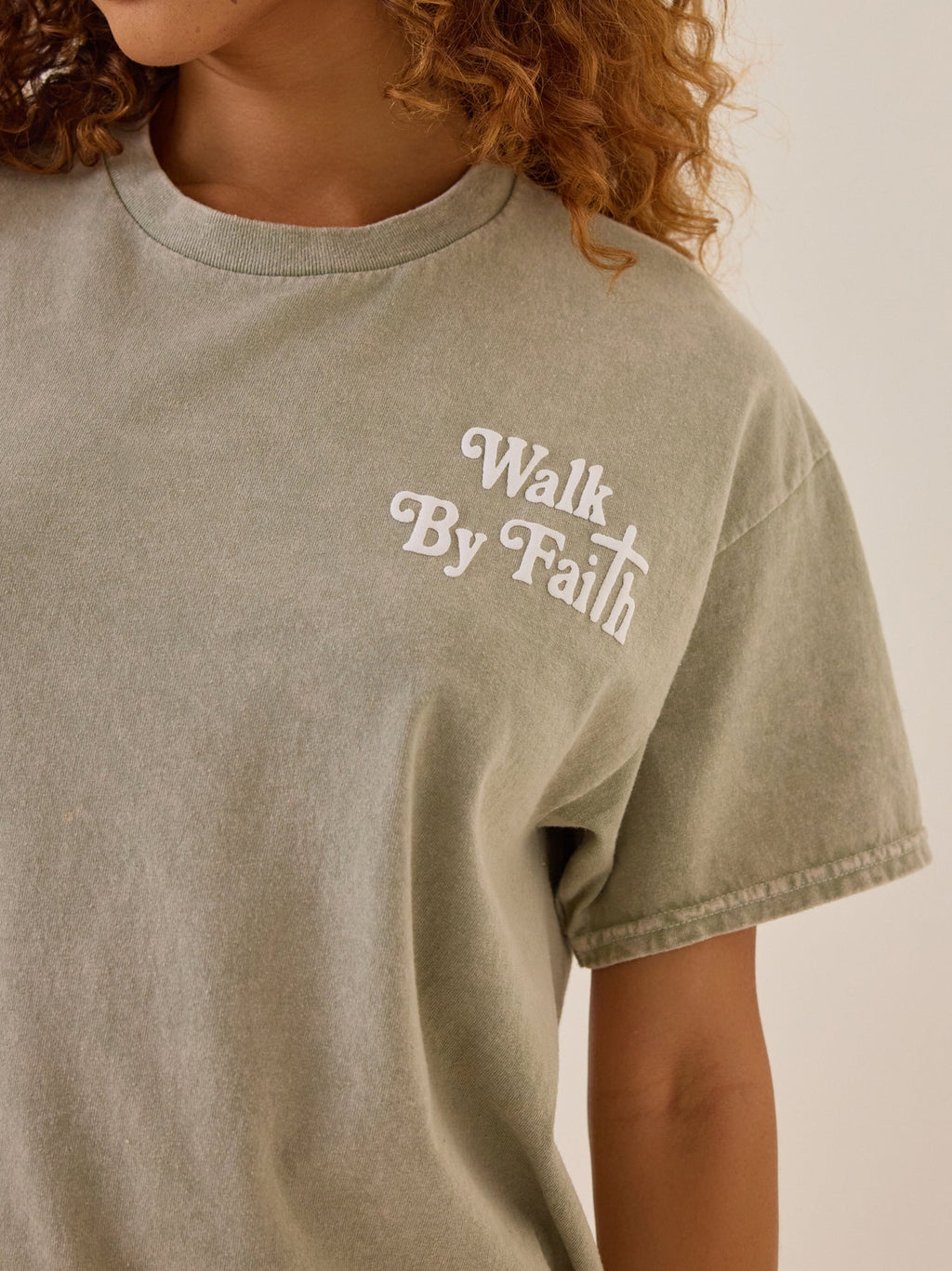 Walk By Faith Oversized Tee