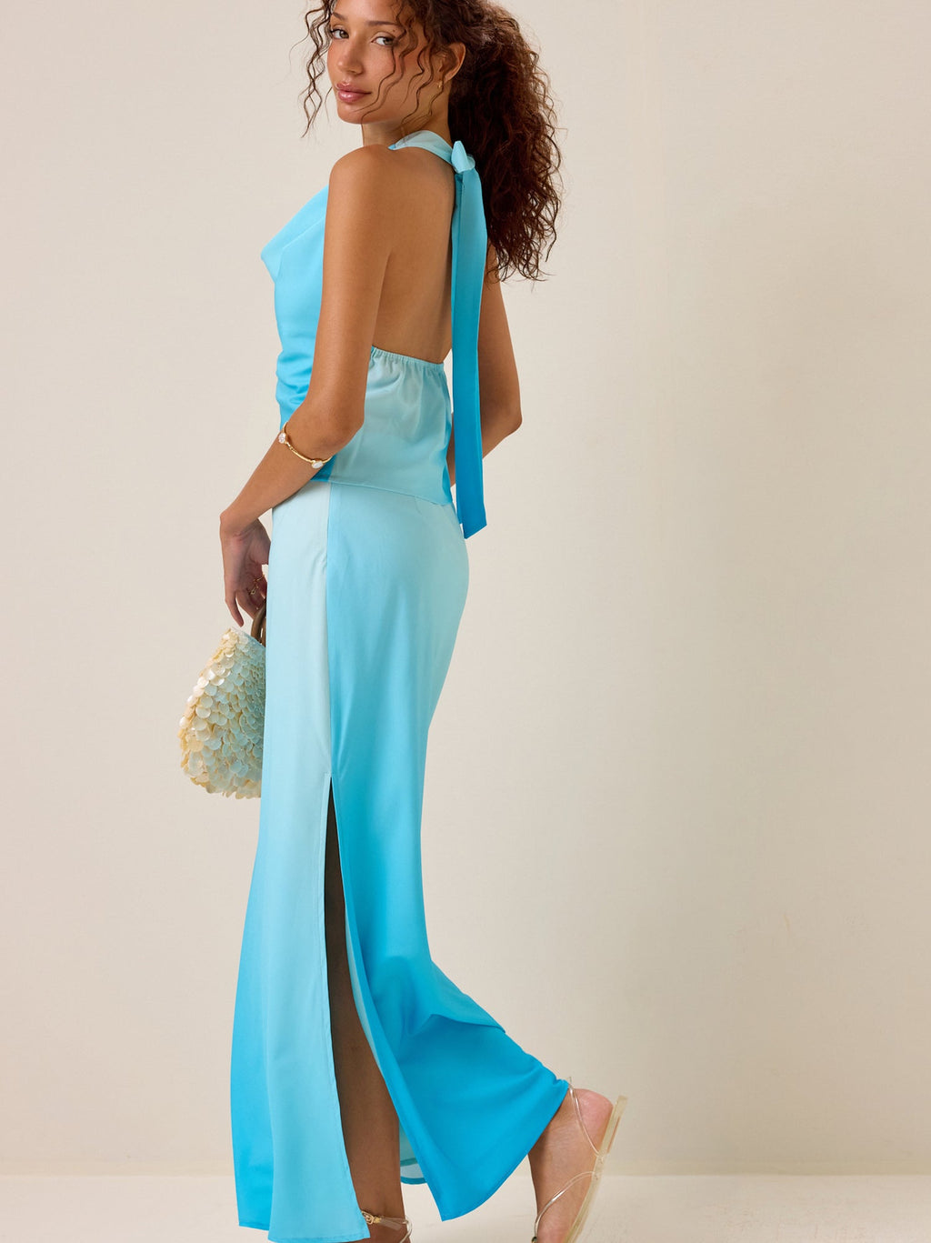 Rio Ombre Cowl Halter Top