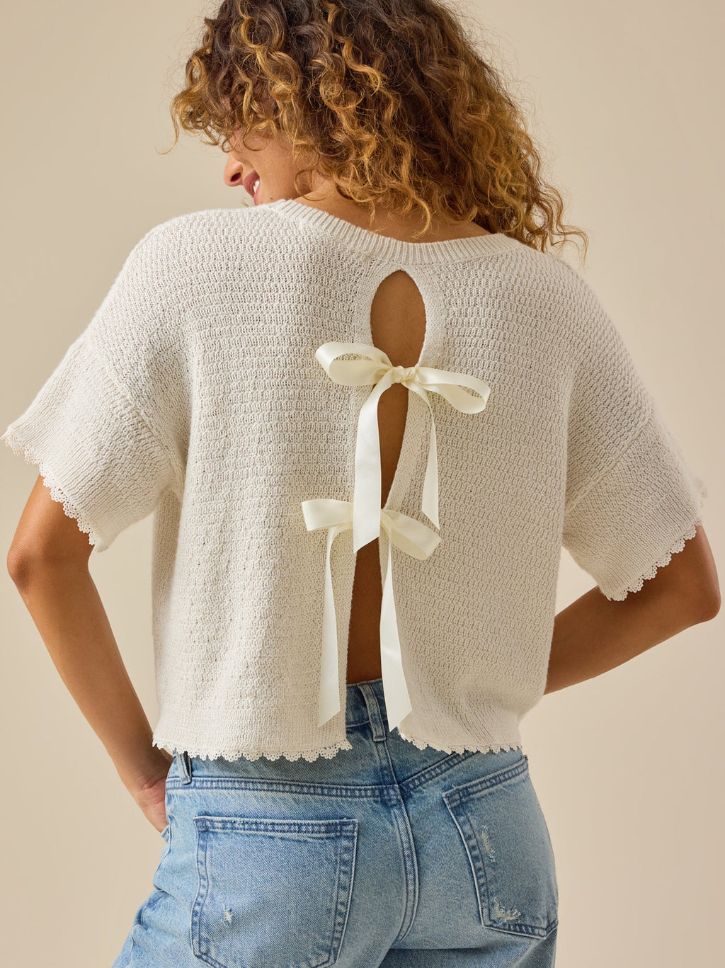 Millie Bow Back Sweater