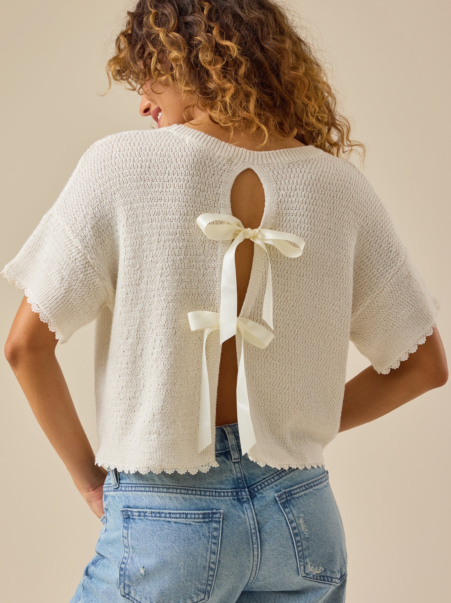 Millie Bow Back Sweater
