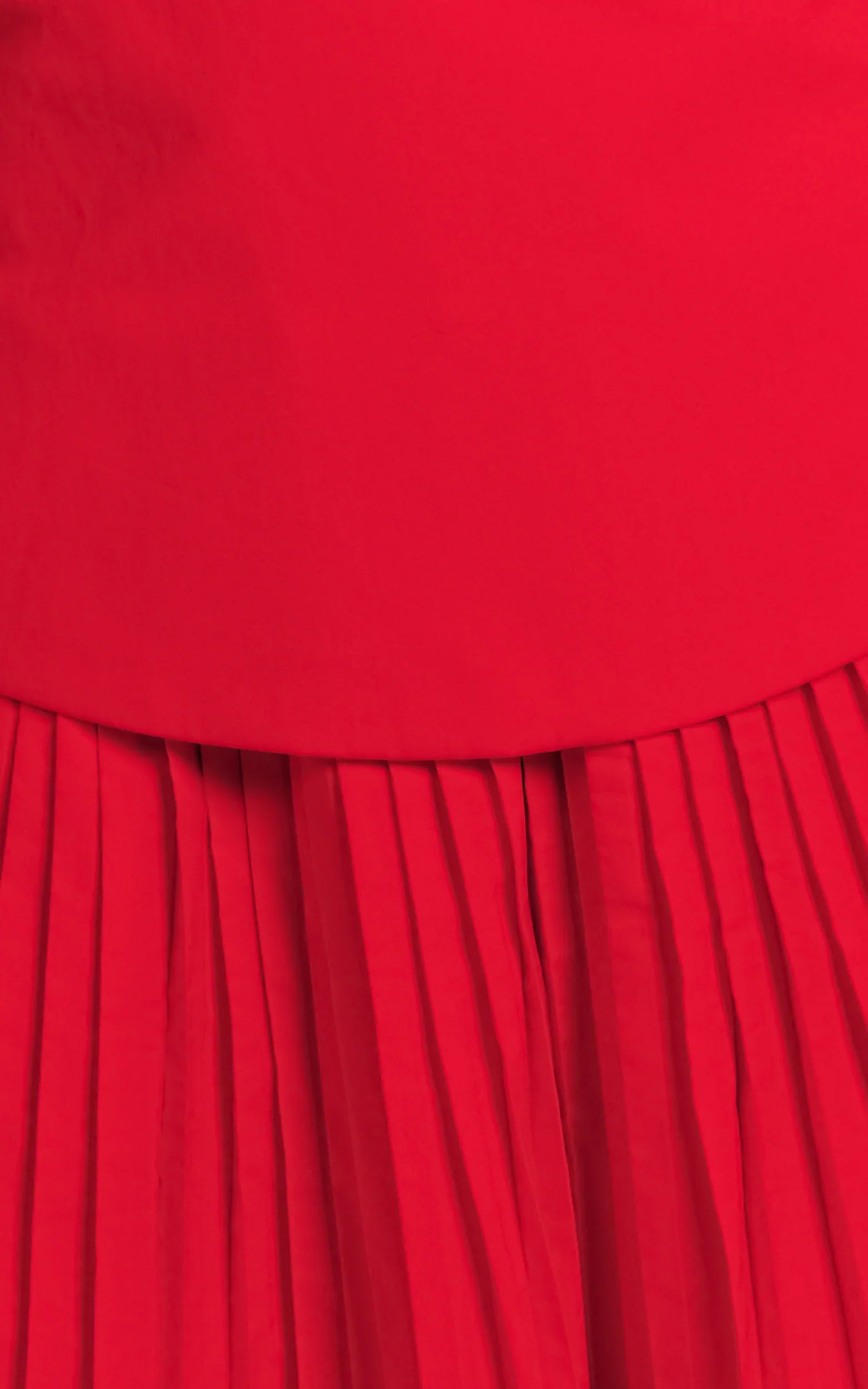 Izara Mini Dress - Off Shoulder Pleated Dress in Red