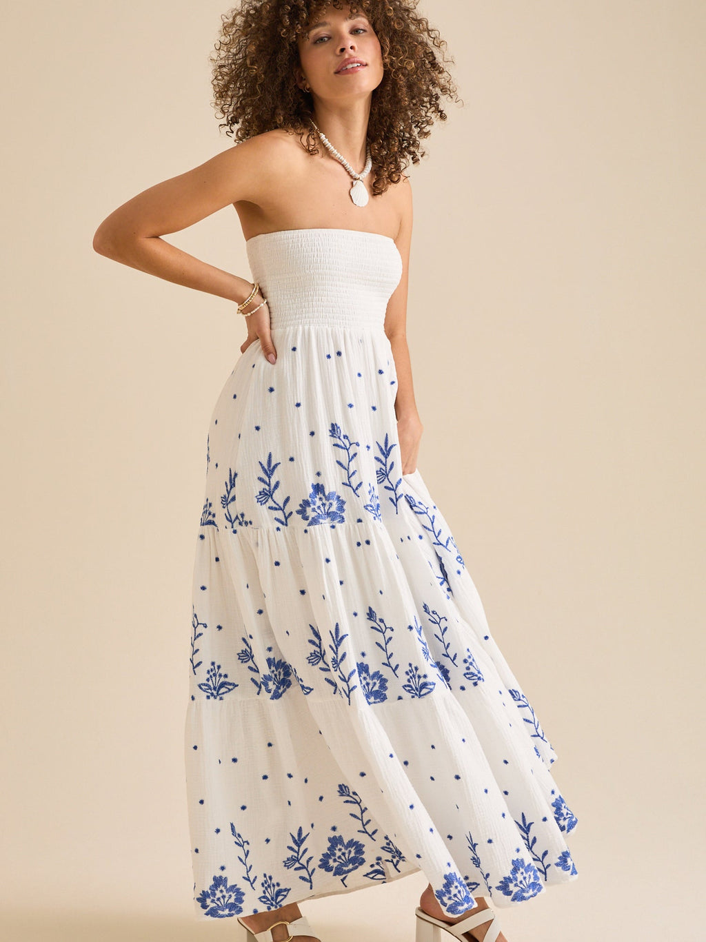 Melanie Strapless Maxi Dress