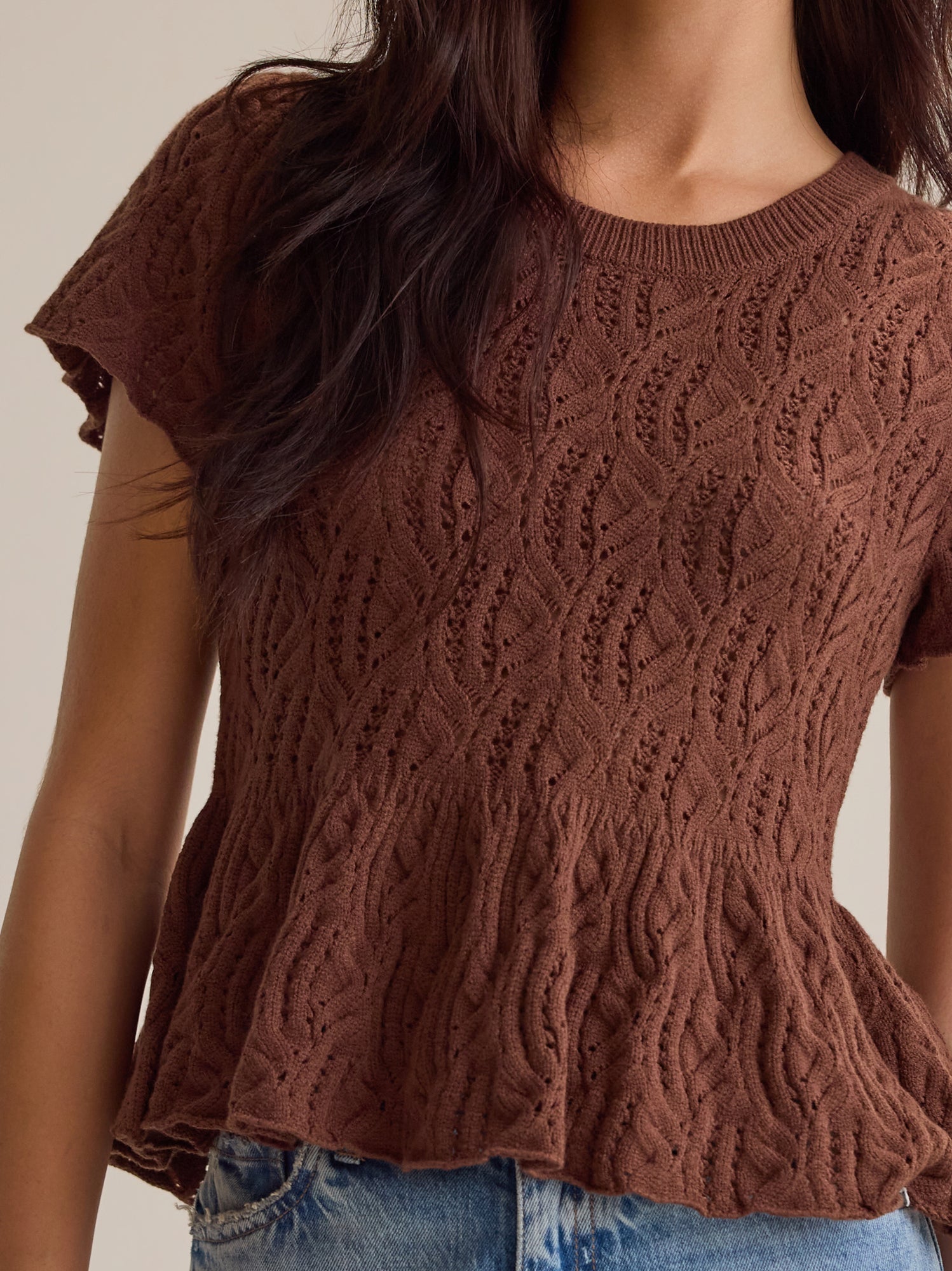 Lexie Pointelle Top