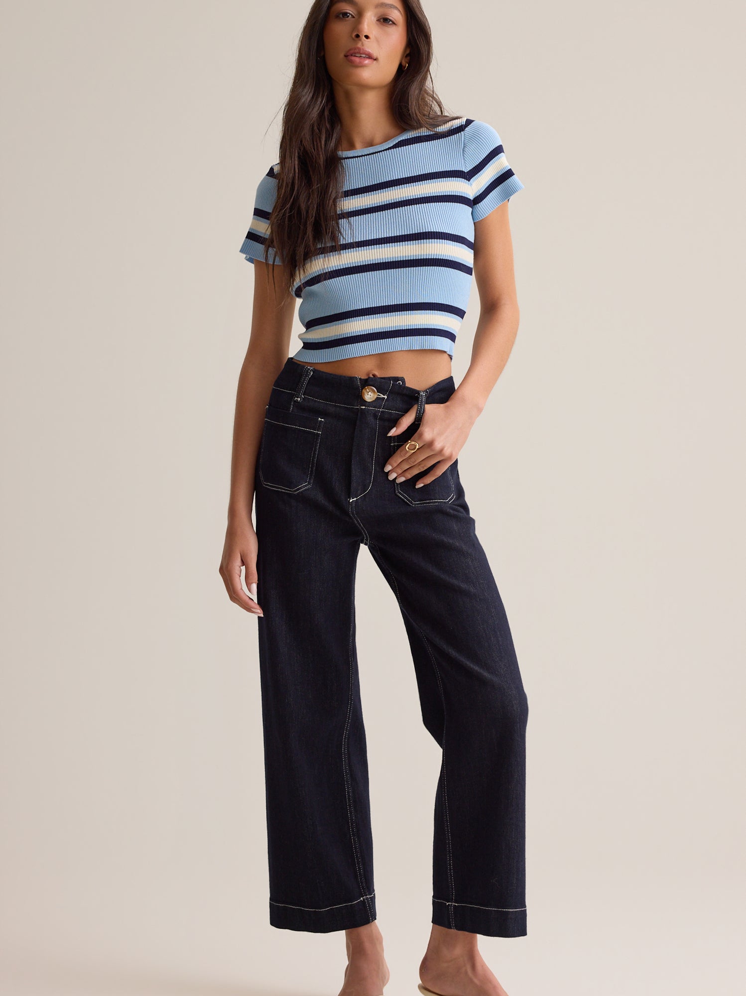 Tate Stripe Sweater Top