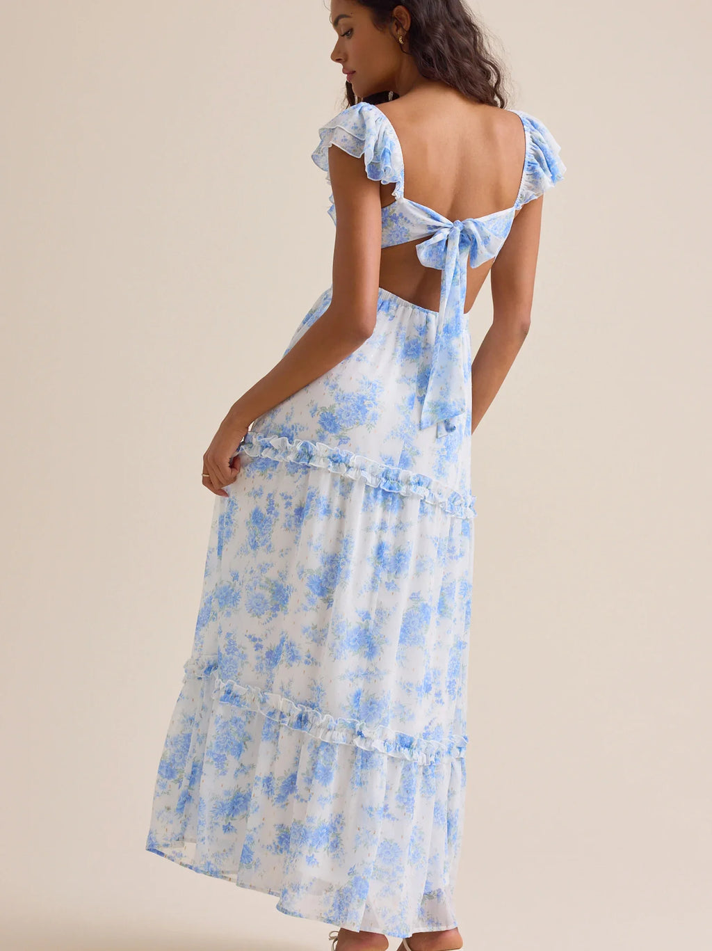 Auburn Floral Maxi Dress