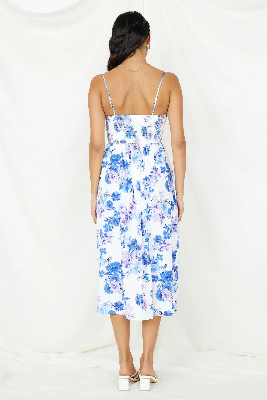 Coastal Living Midi Dress White