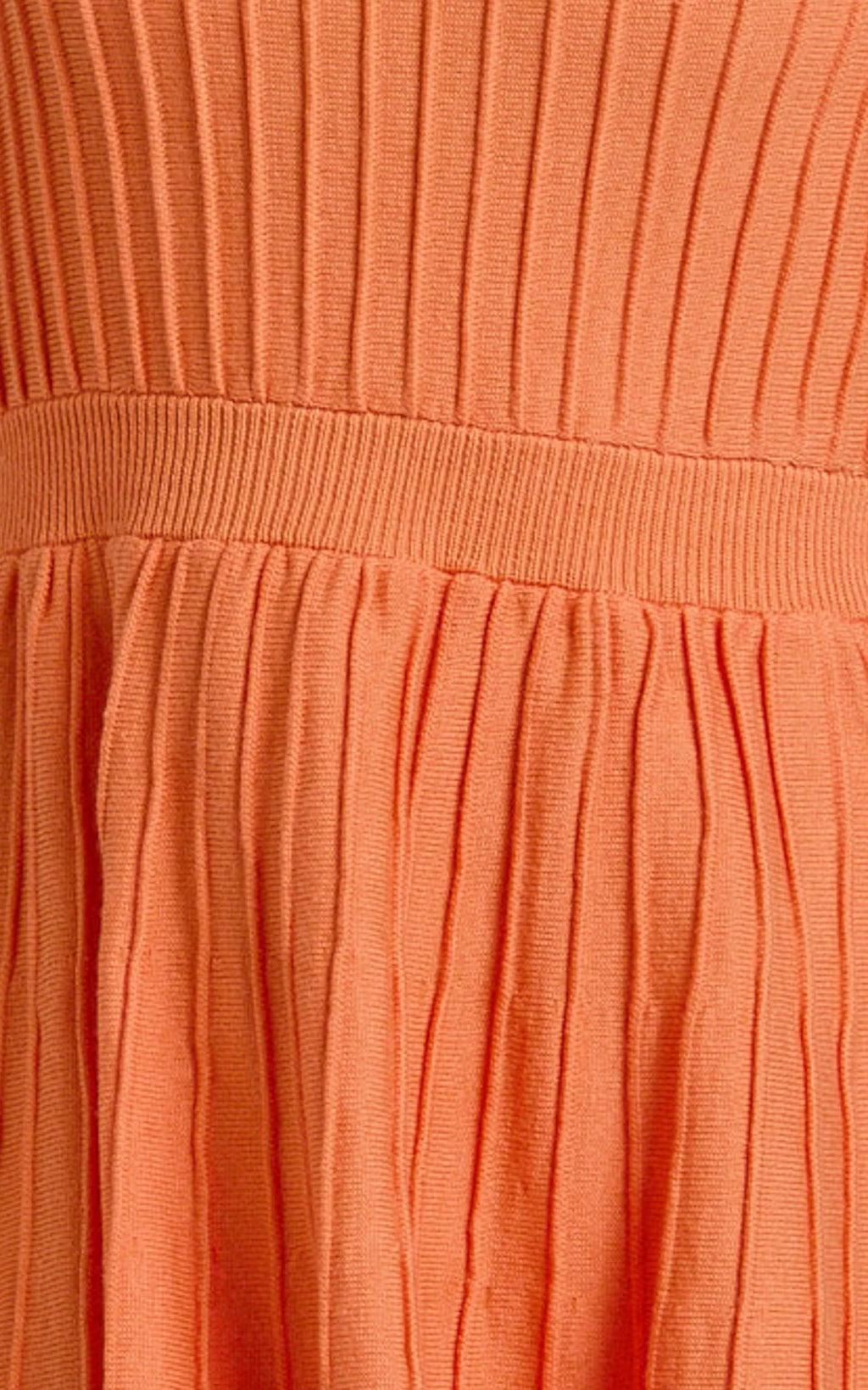 Donissa Mini Dress - Panelled Knit Mini Dress in Sherbet