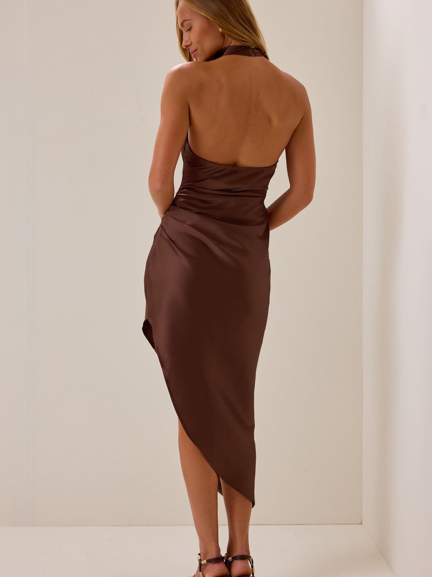 Gaia Satin Maxi Dress