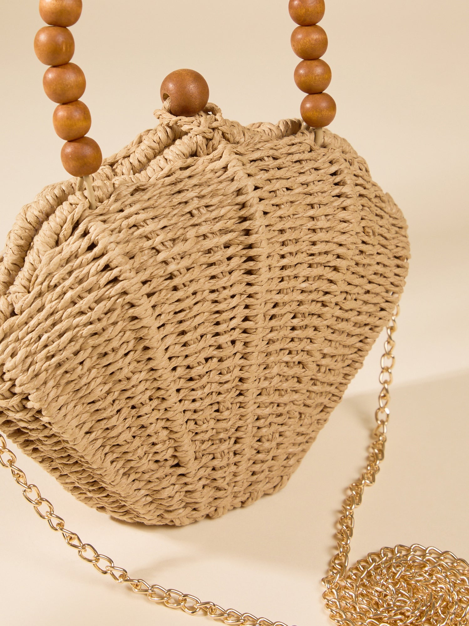 Shell Beaded Woven Purse