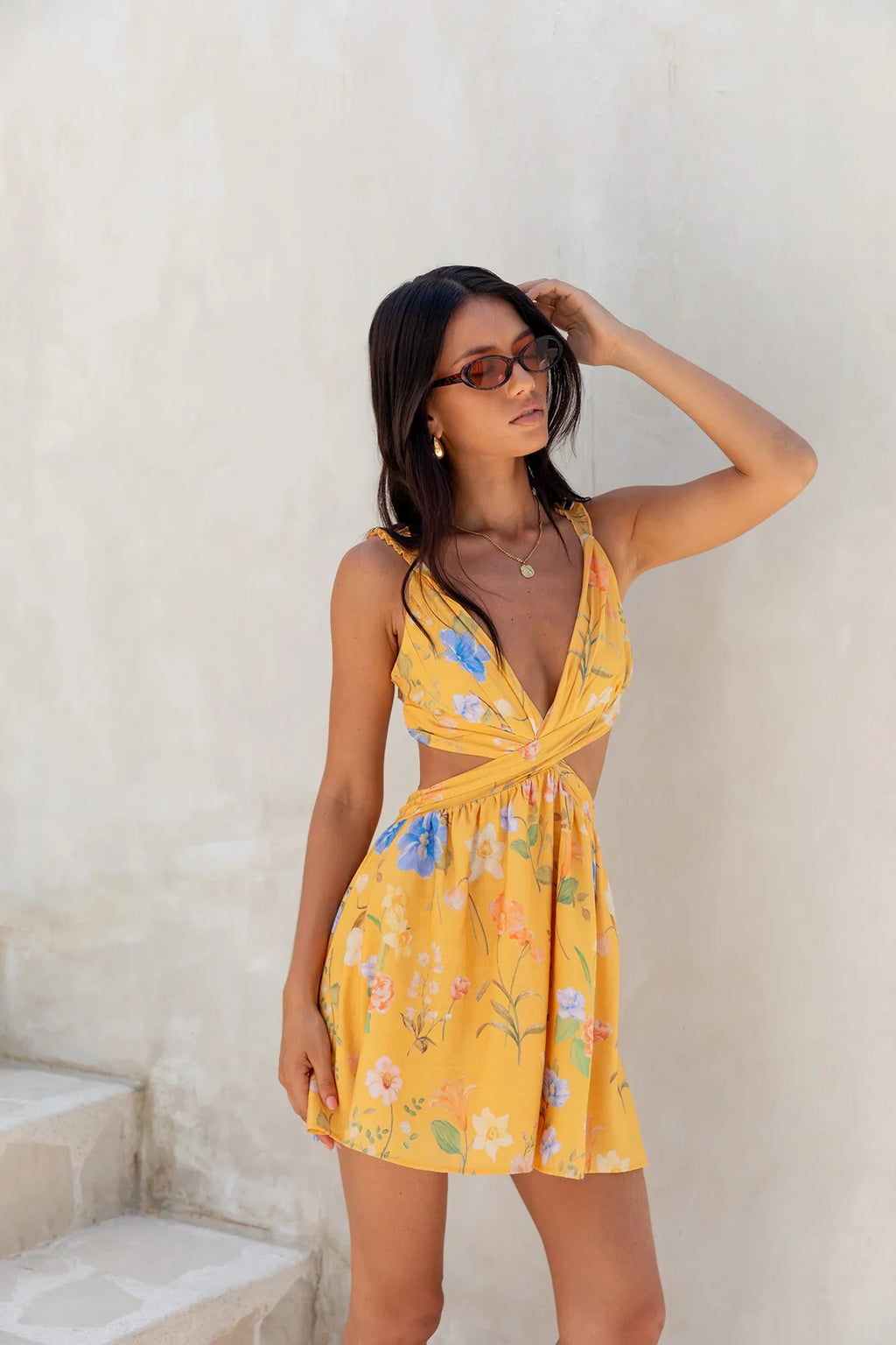 Florence Mini Dress Yellow