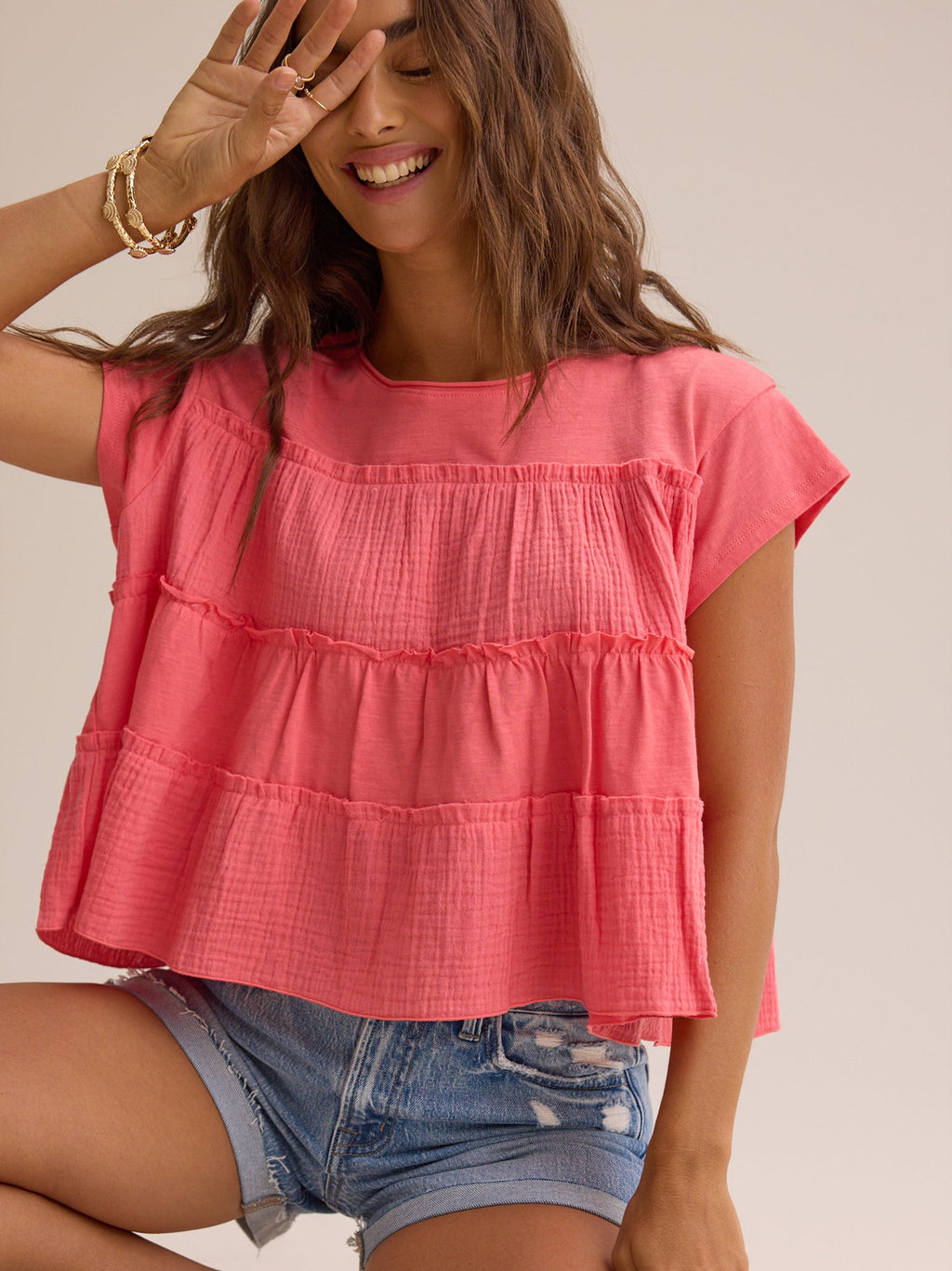 Nicole Ruffle Top