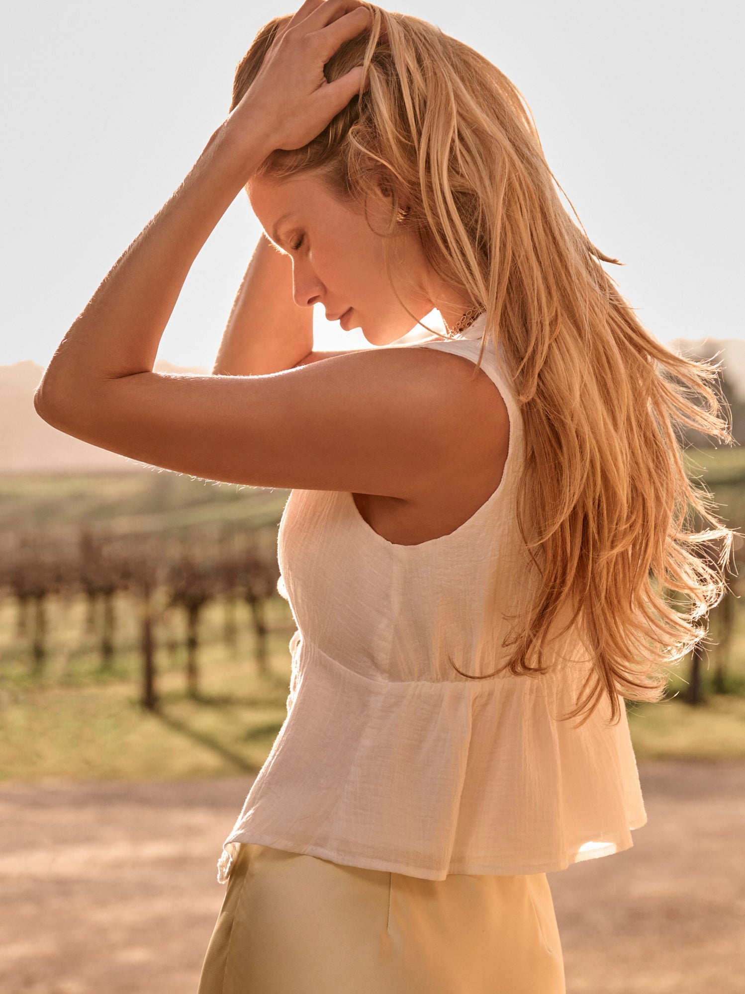Dara Crochet Trim Tank
