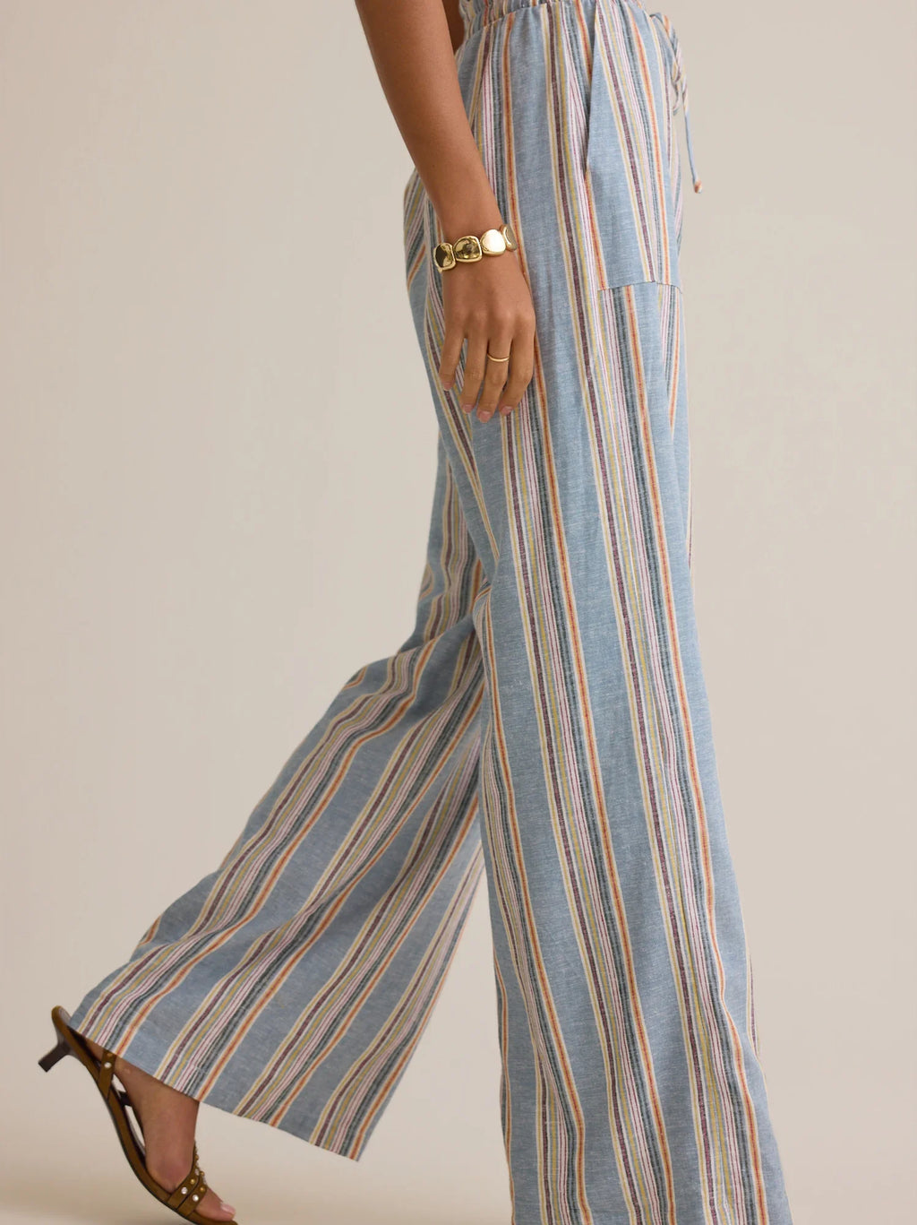 Rylen Stripe Linen Pant