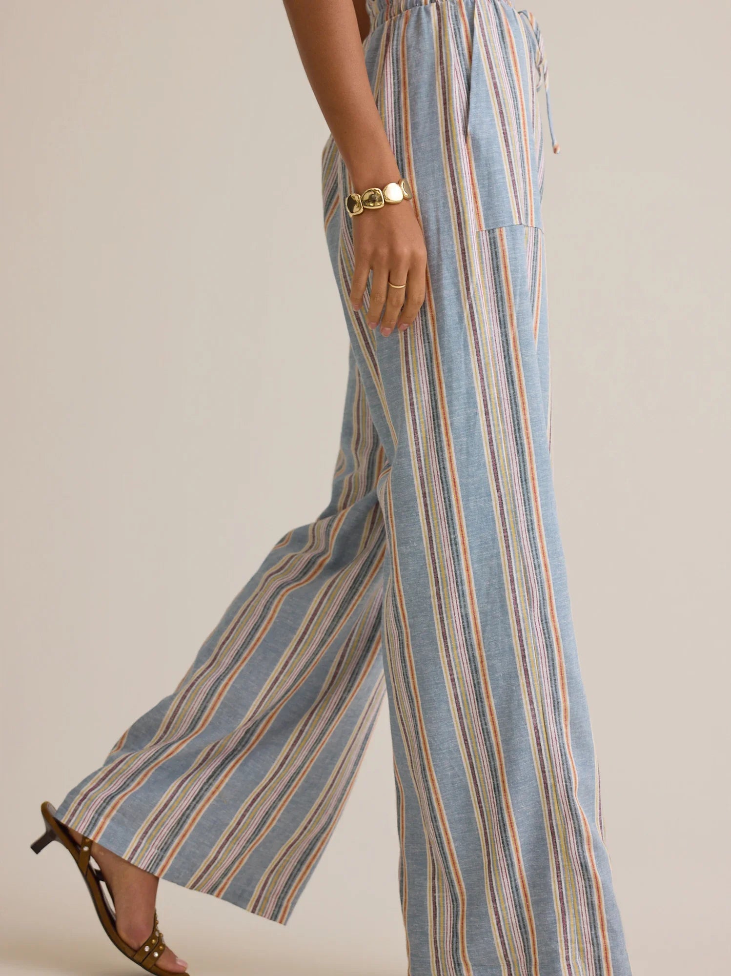 Rylen Stripe Linen Pant