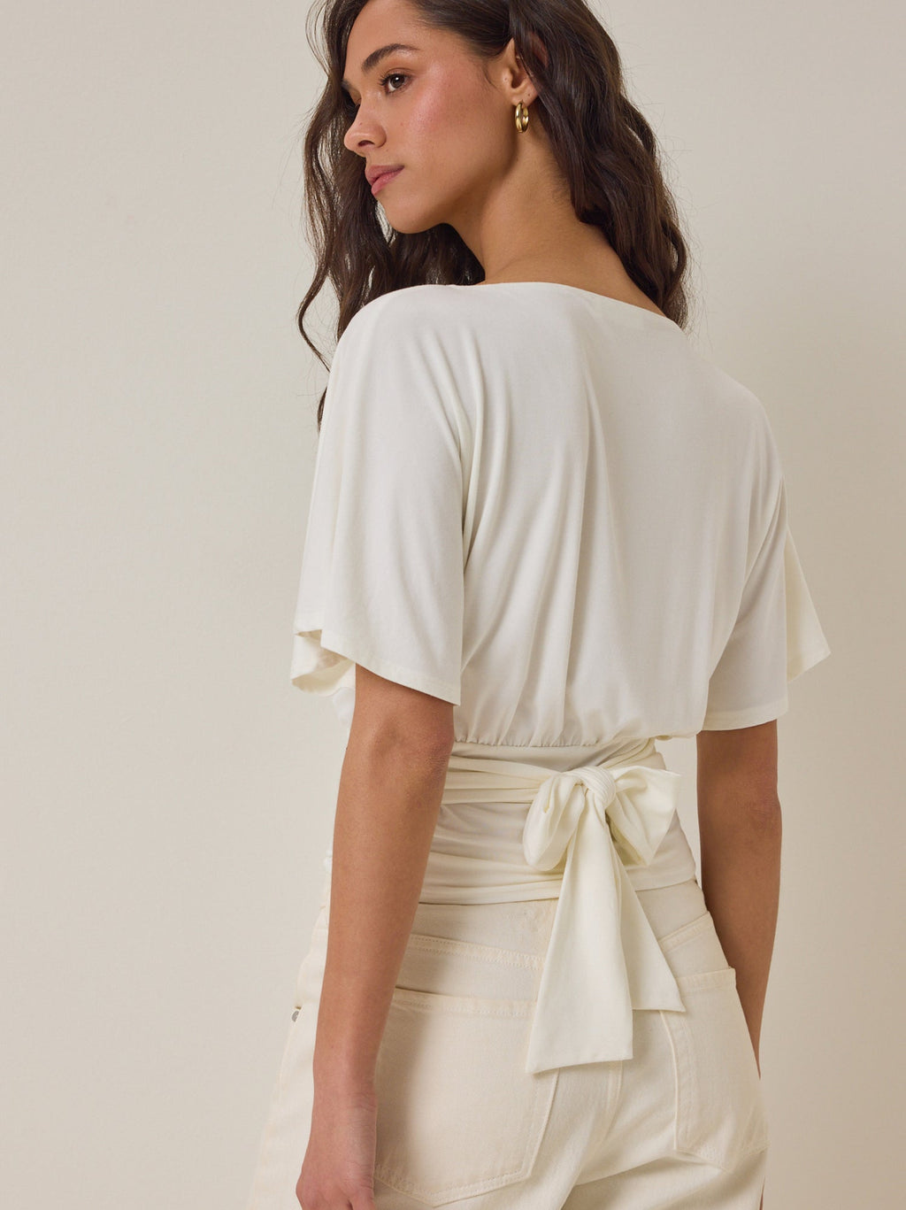 Mina Boatneck Fitted Top