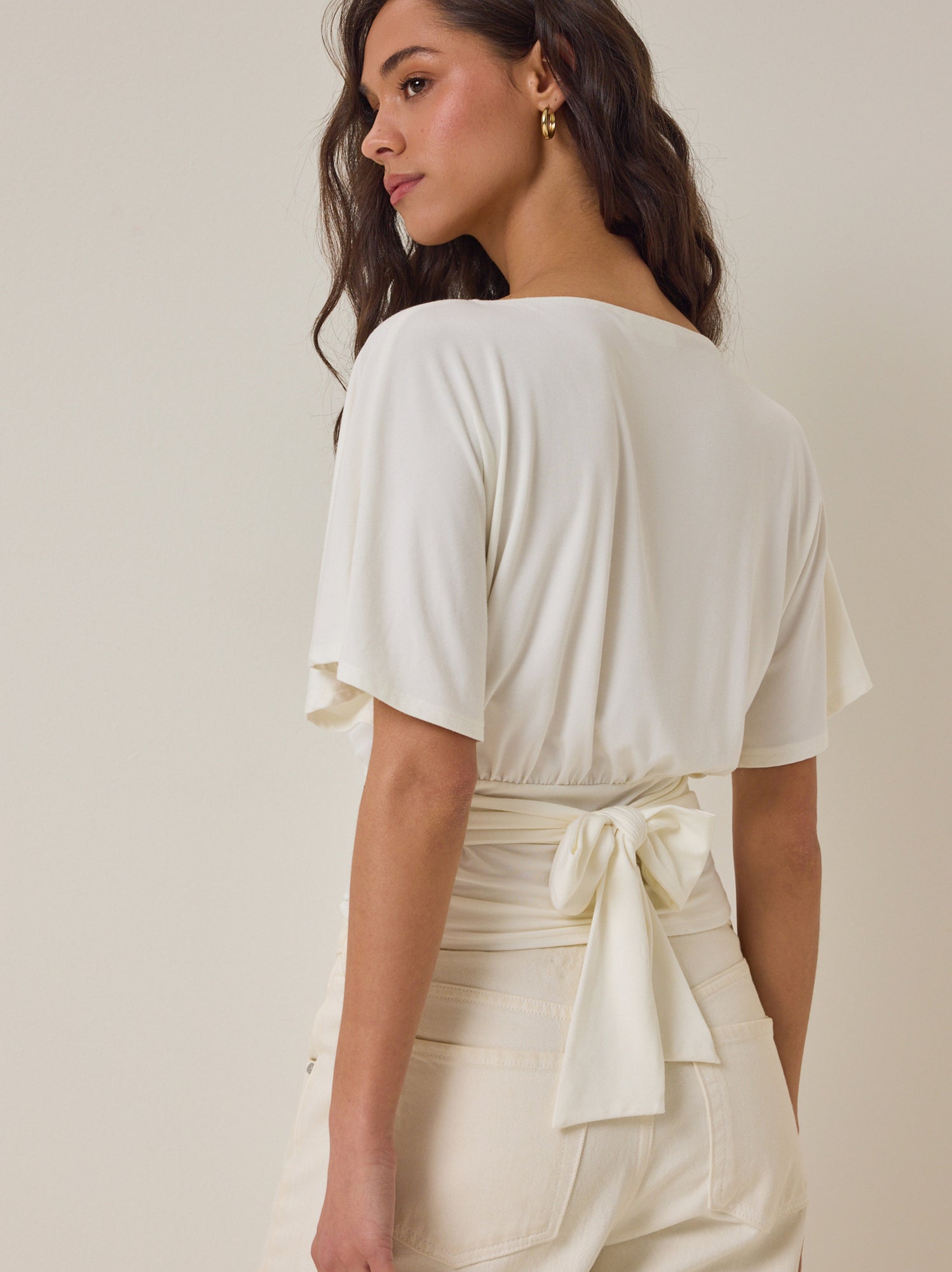 Mina Boatneck Fitted Top