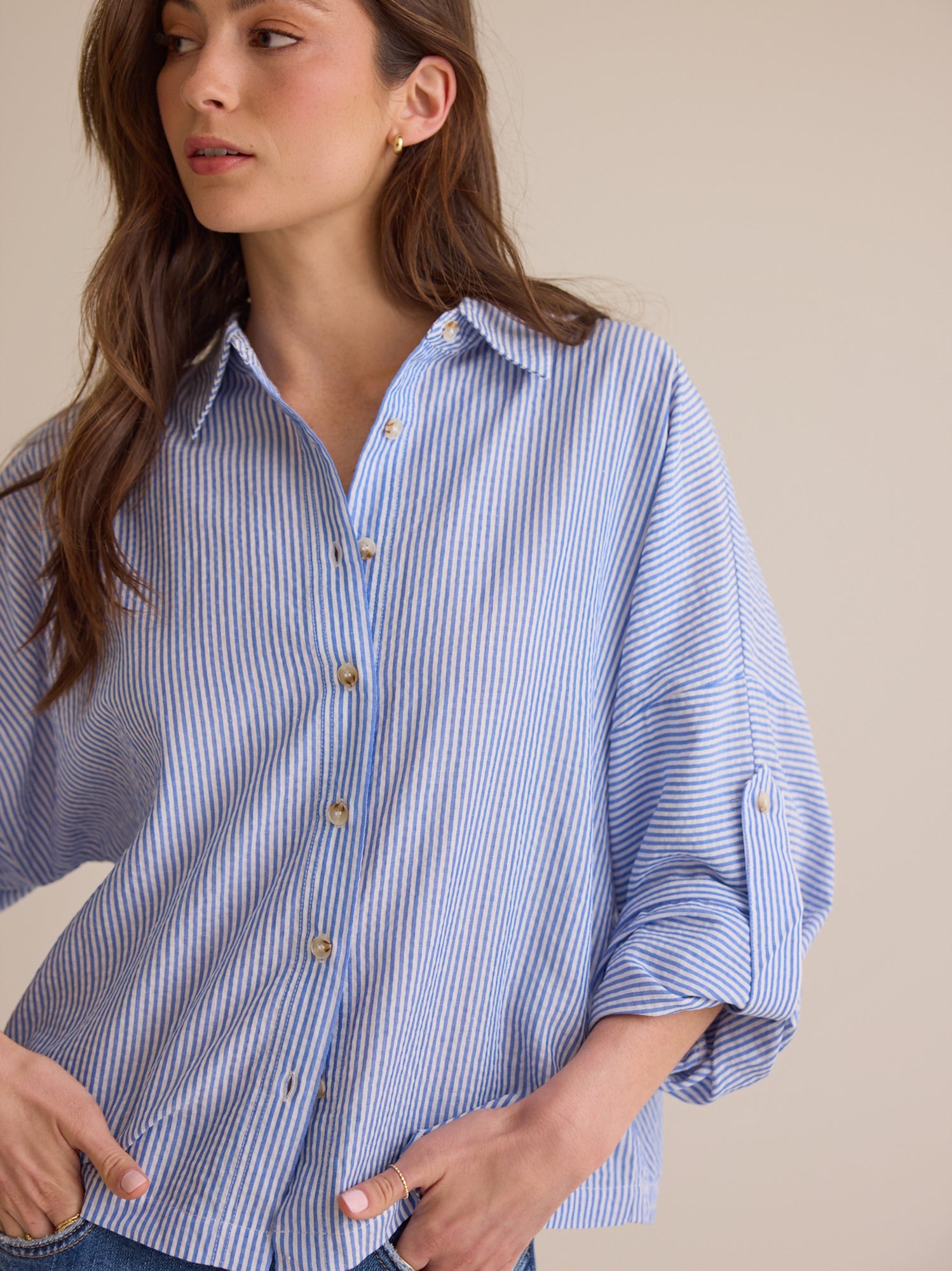 Lillian Button Up Top